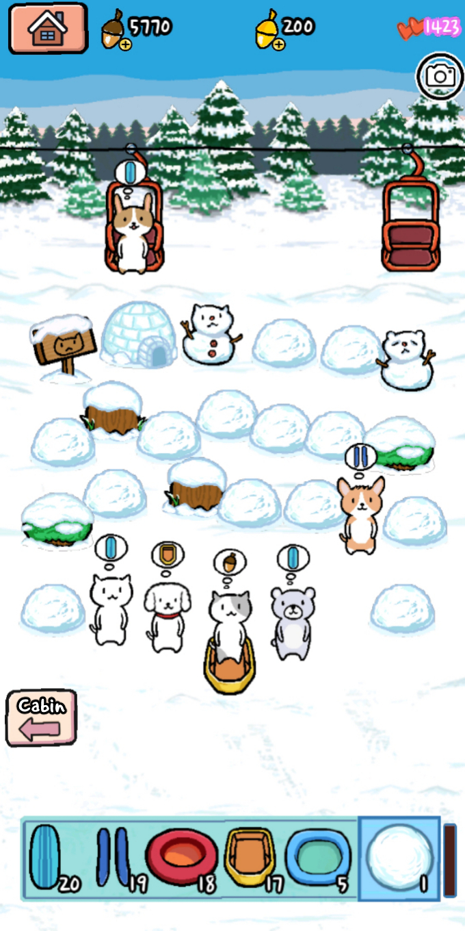 Cuplikan Layar Game Animal Ski Resort