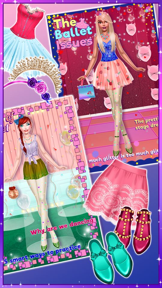 Ballerina Magazine Dress Up screenshot game