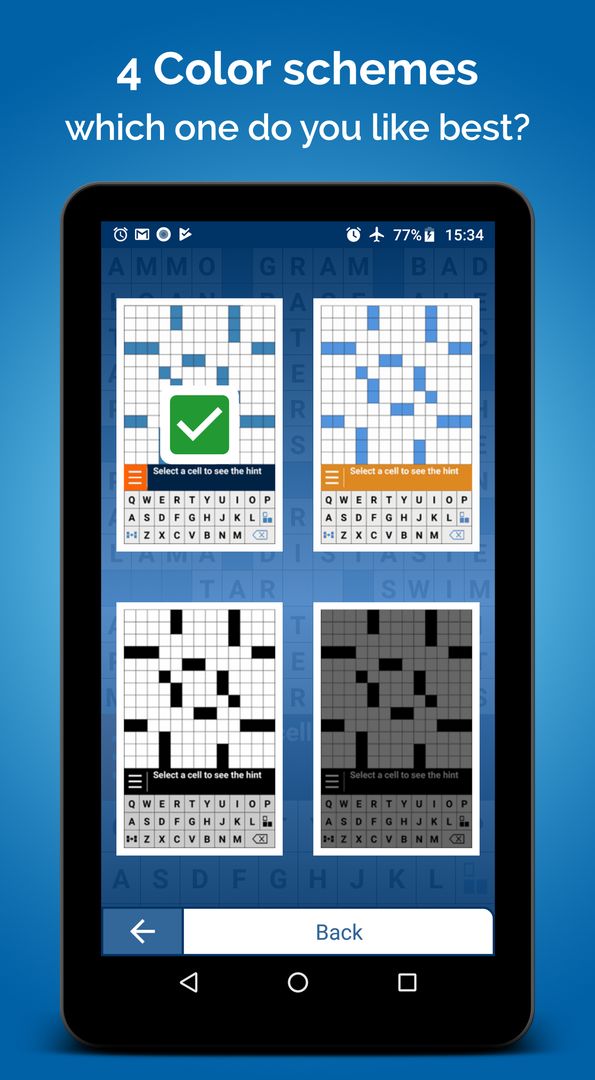 Screenshot of Crossword Puzzle