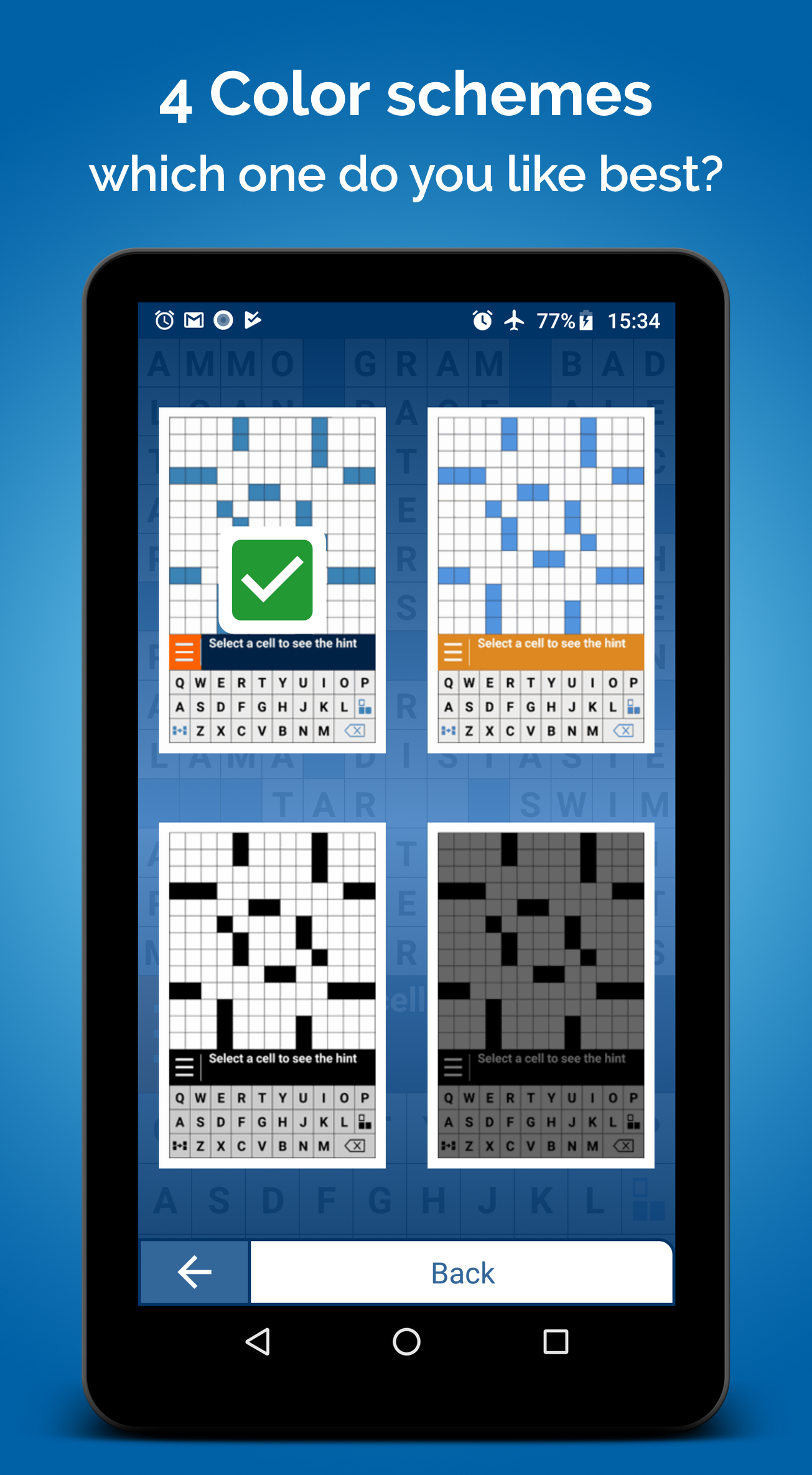 Cuplikan Layar Game Crossword Puzzle