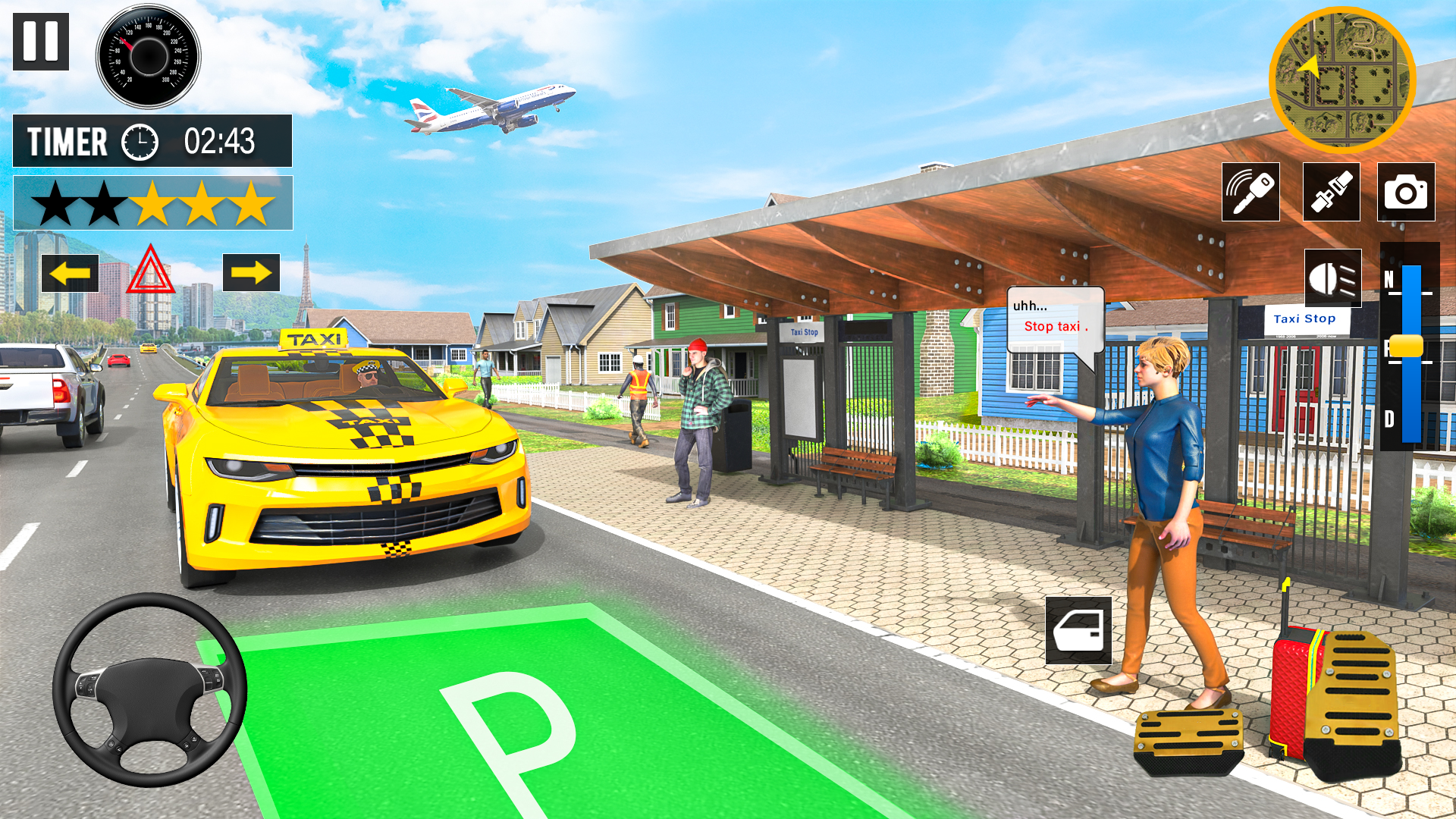 Cuplikan Layar Game Taxi Simulator Driving Game 3d