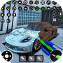 Icon of Car Dealer Car Wash Gun Seller