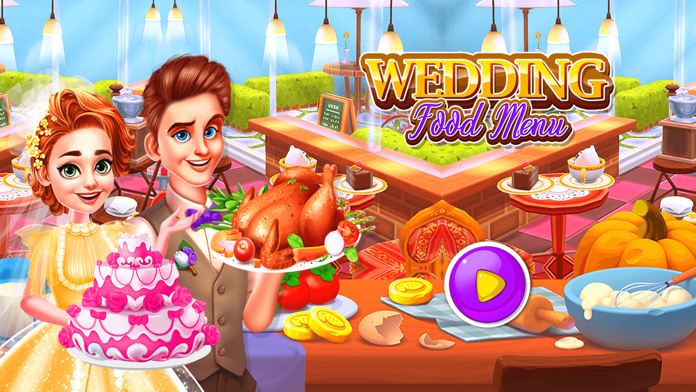 Captura de Tela do Jogo Wedding Reception Food Cooking