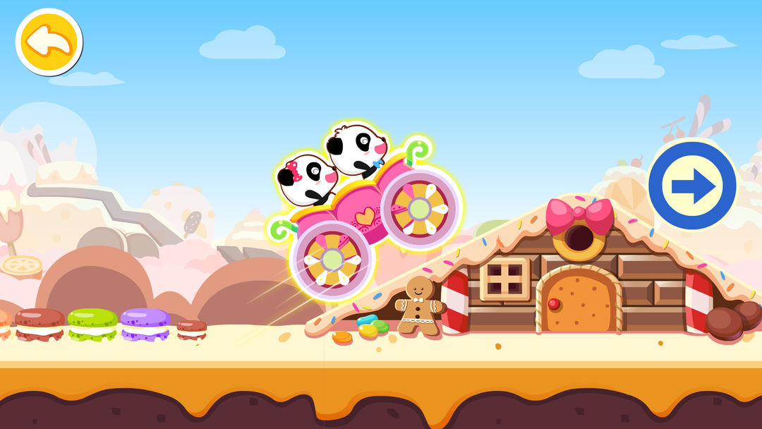 Baby Panda Car Racing screenshot game