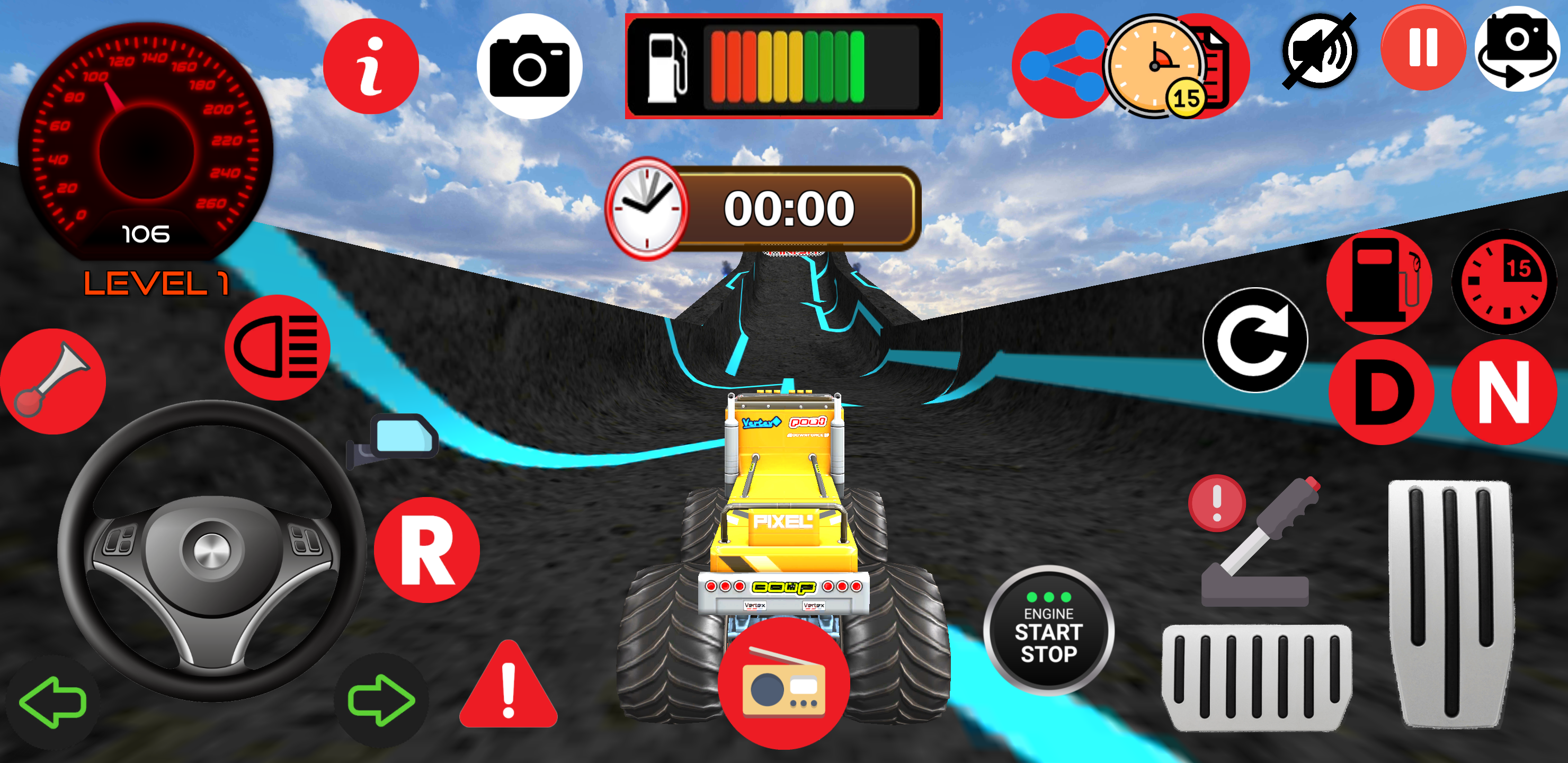 Carlos Monster Truck 3D Game Screenshot
