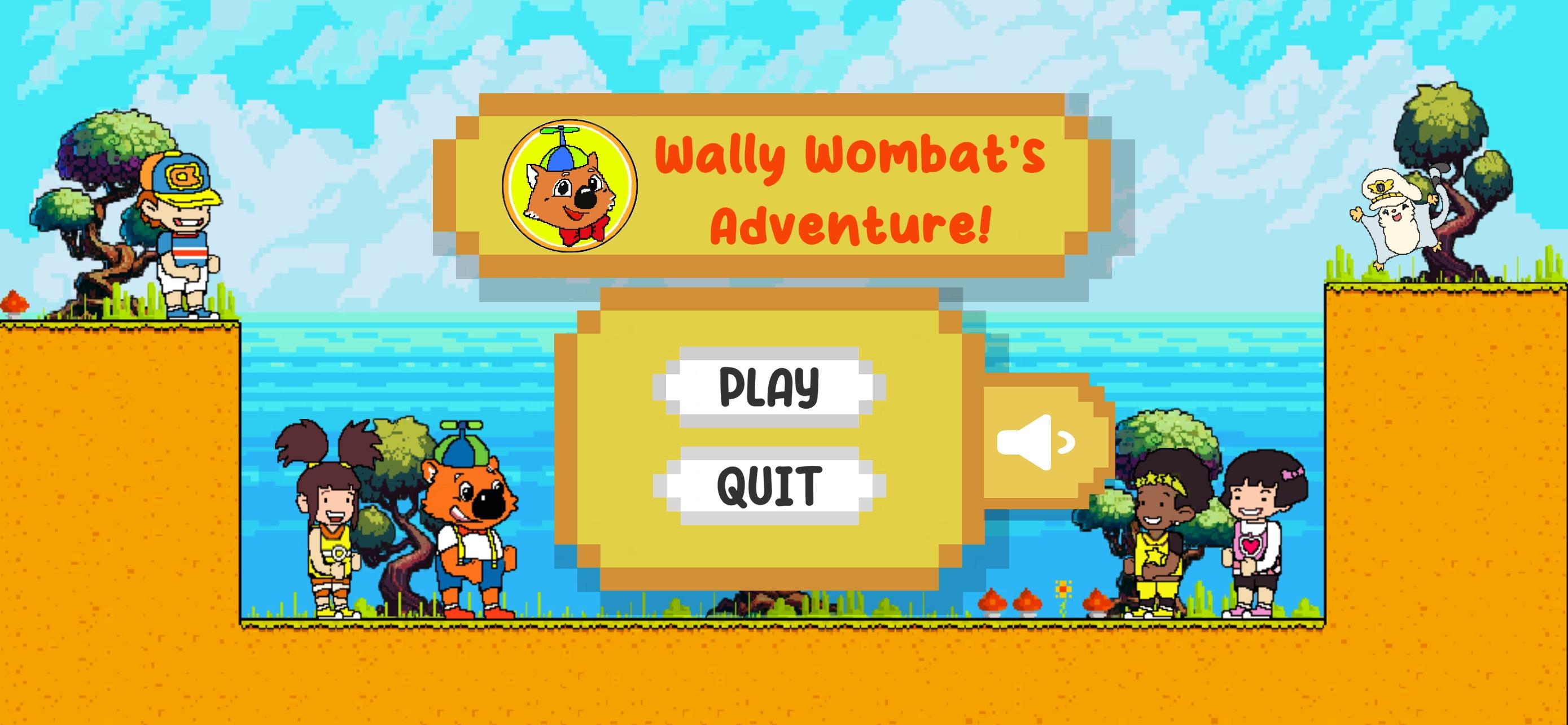 Wally Wombat's Adventure Game Screenshot
