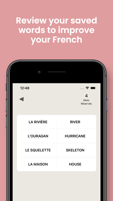 Connexions: French Word Game screenshot game
