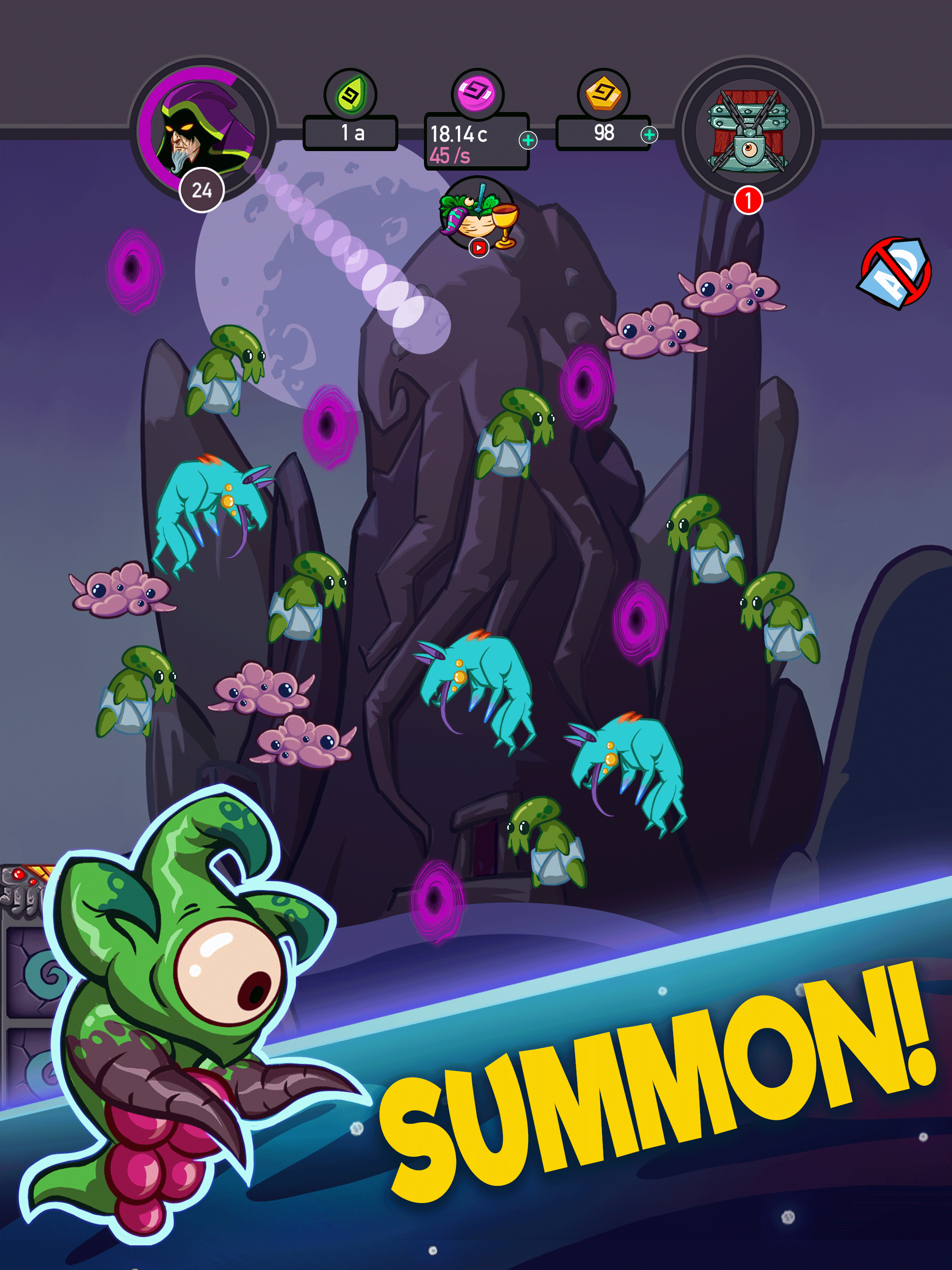 Tap Temple: Monster Clicker ภาพหน้าจอเกม