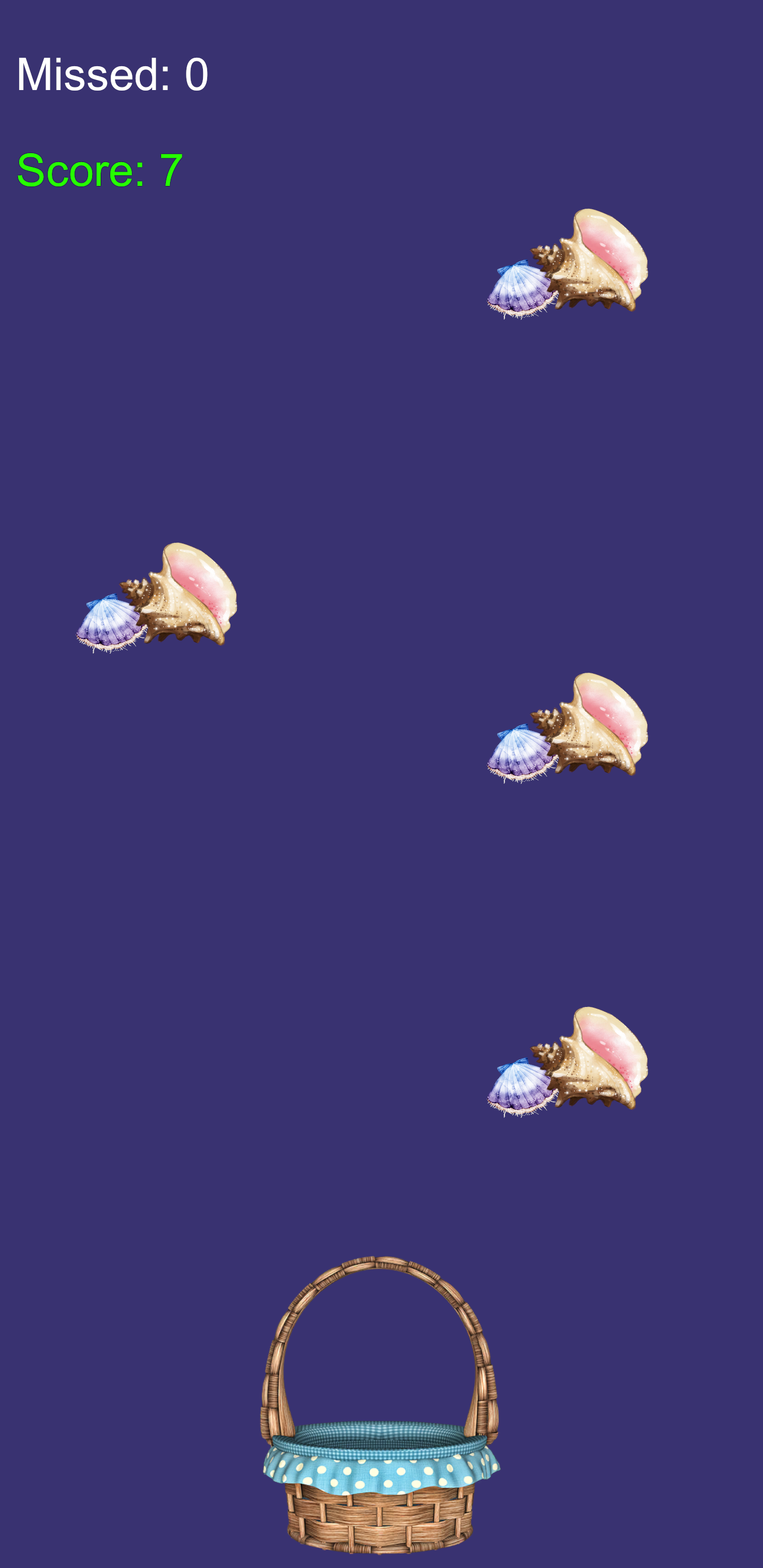 Shell Catcher Game Screenshot