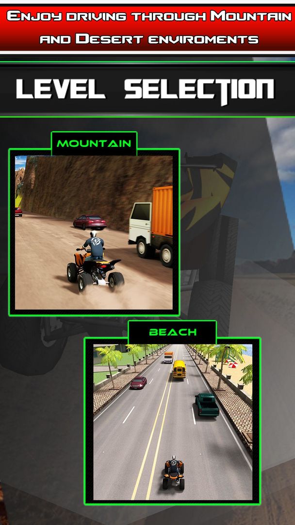 ATV Quad Traffic Racing ภาพหน้าจอเกม