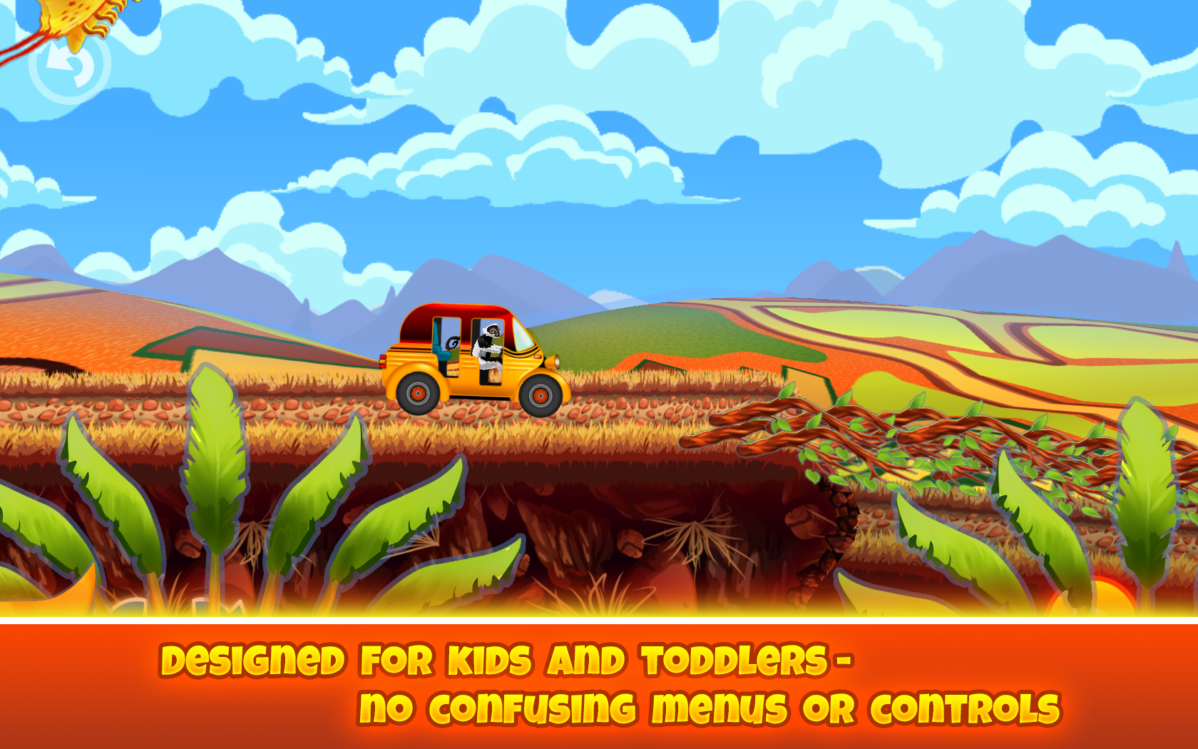 Fun Kid Racing - Madagascar Game Screenshot