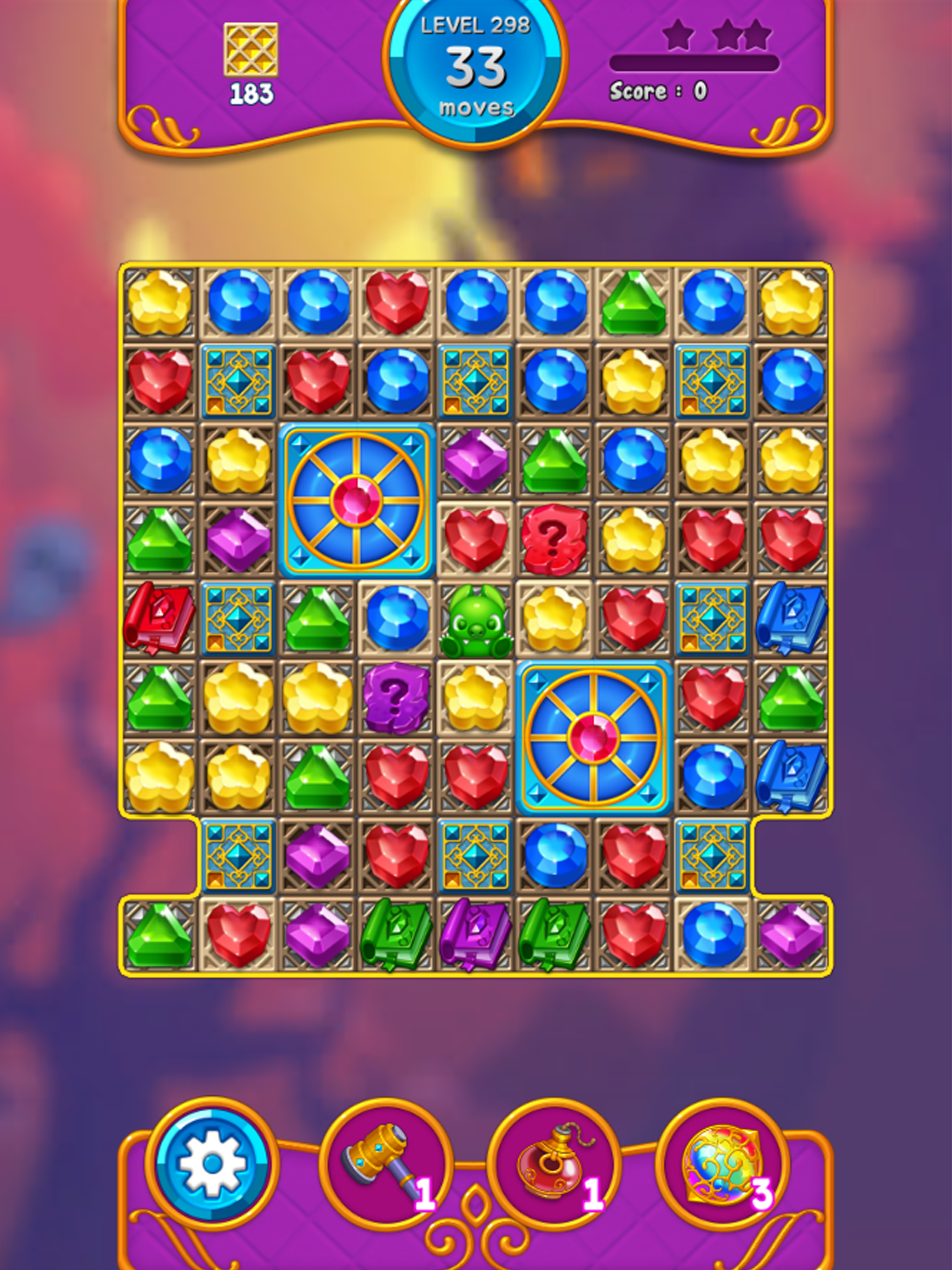 Jewel Witch - Match 3 Game Game Screenshot