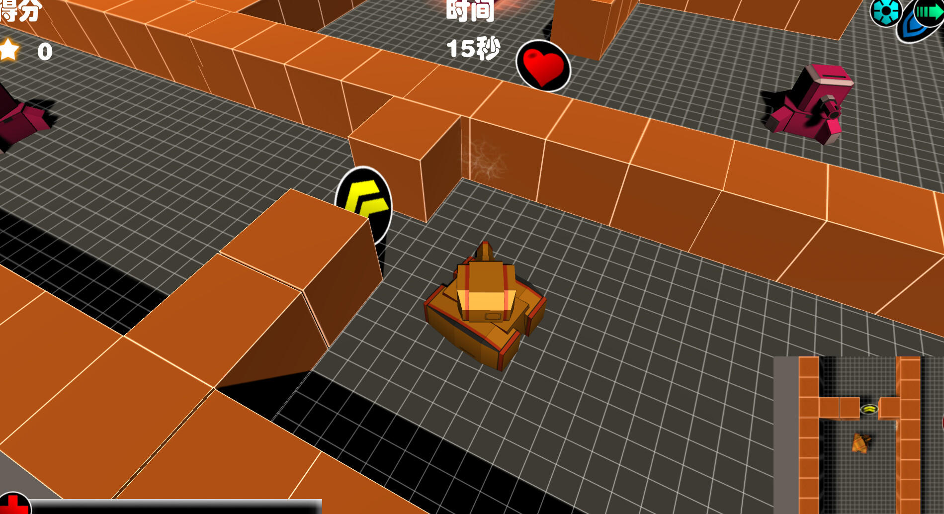 Screenshot of Tank maze