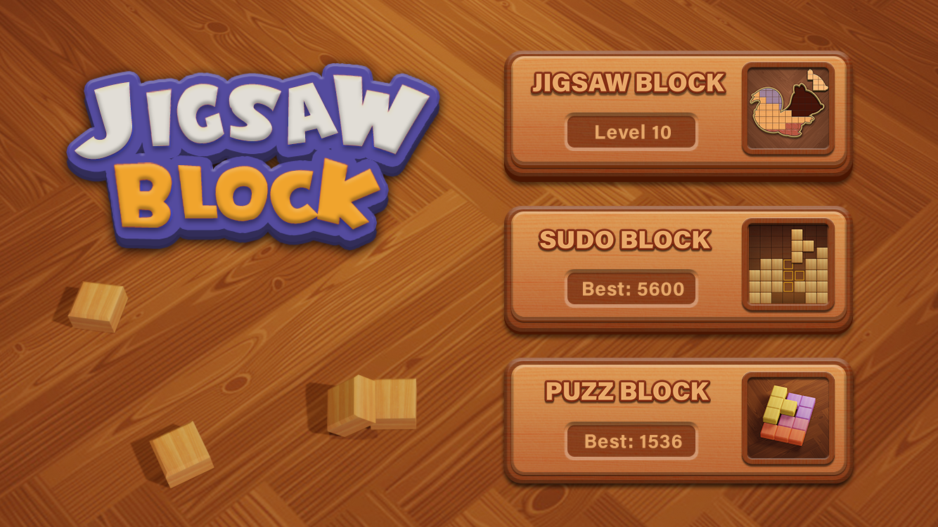 Jigsaw Wood Block Puzzle Game Screenshot