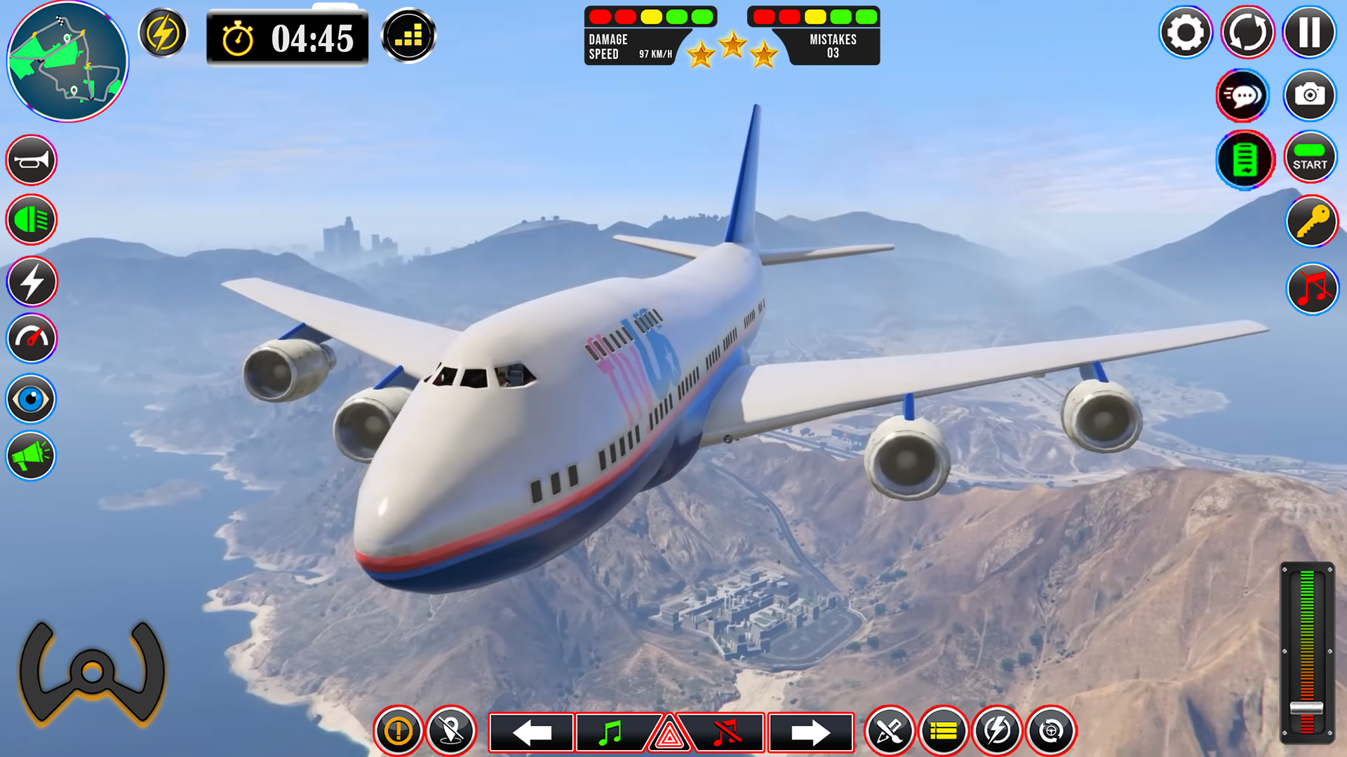 AeroPlane Simulator Driving 3D 게임 스크린샷