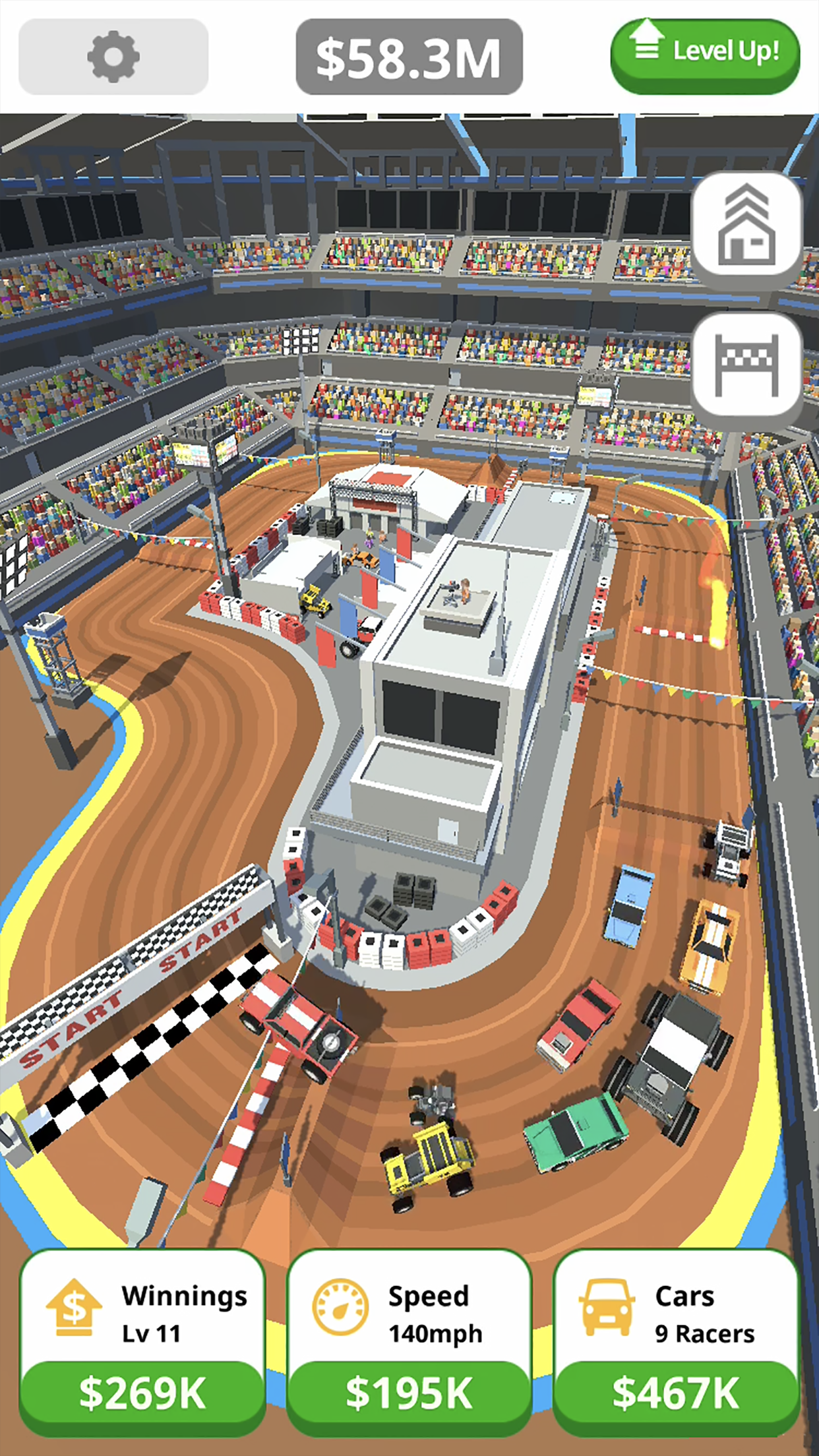 Idle Tap Racing: Tycoon Game Game Screenshot