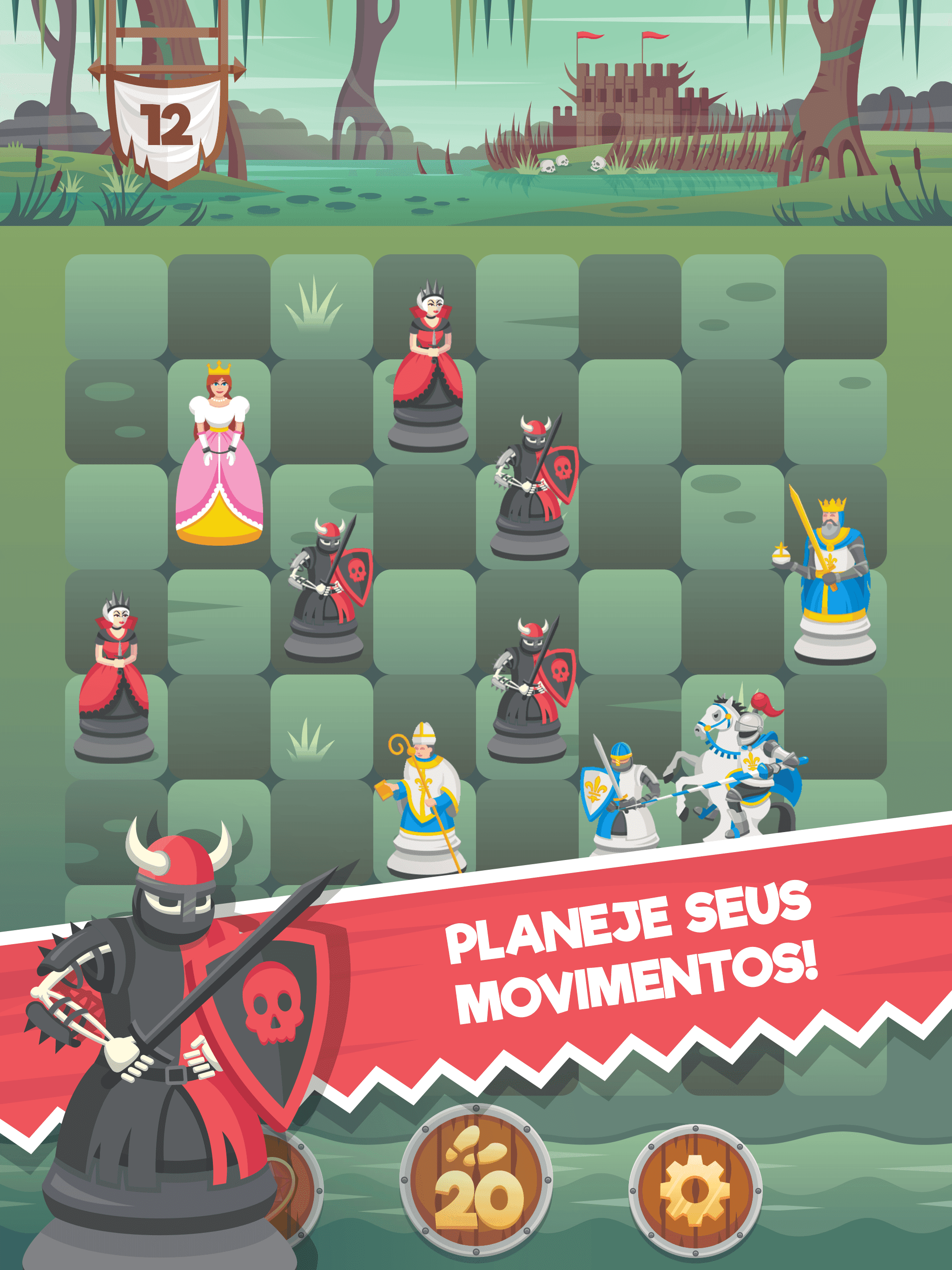 Captura de Tela do Jogo Knight Saves Queen