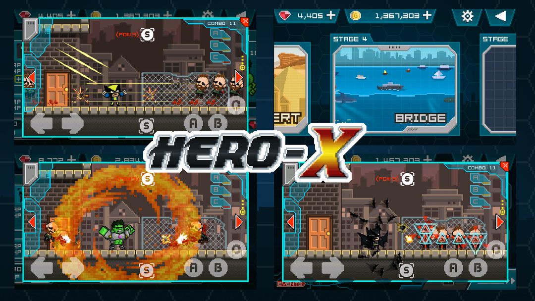 HERO-X: 히어로 엑스 게임 스크린 샷