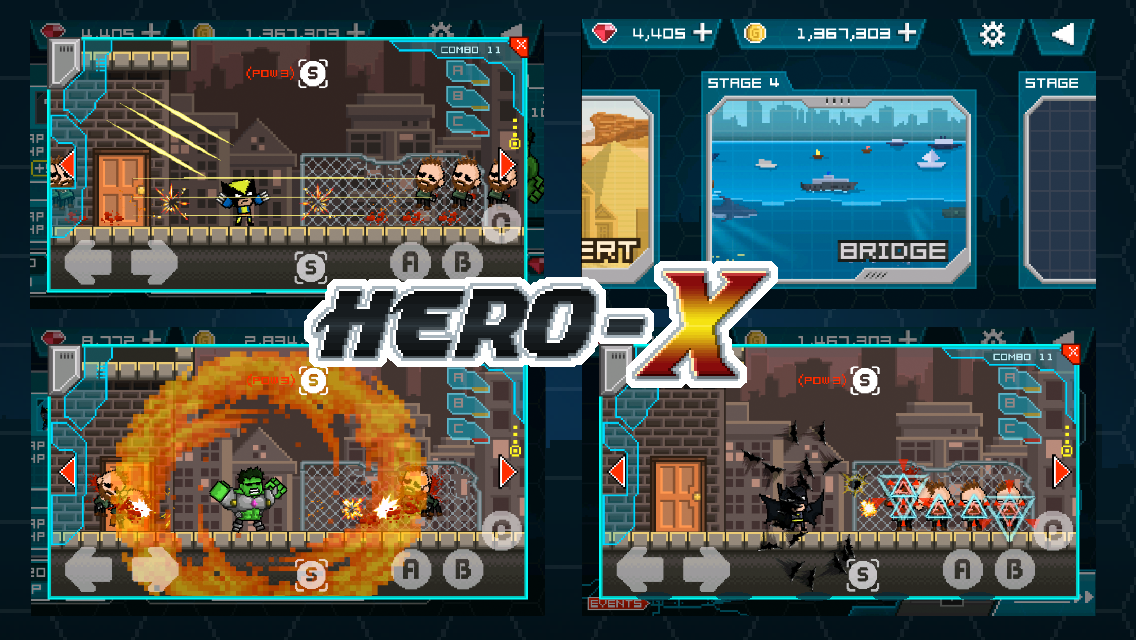 HERO-X Game Screenshot