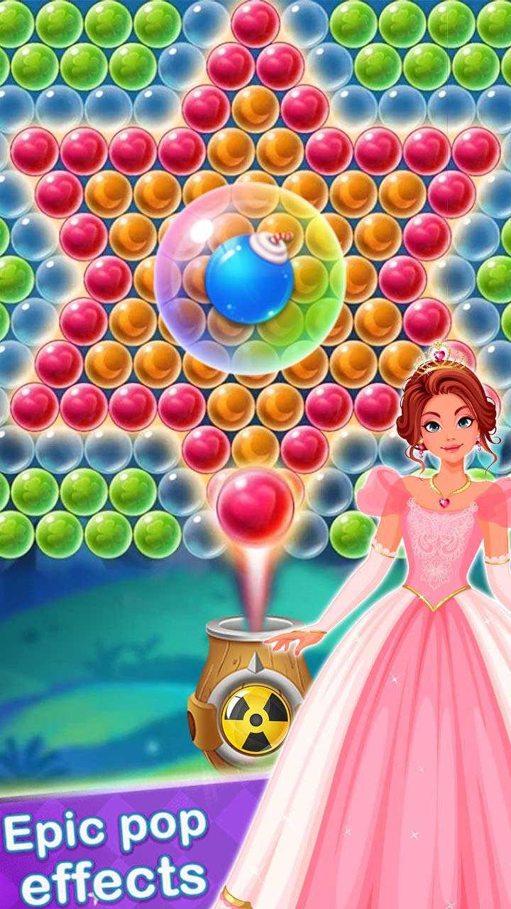 Screenshot of New Bubble Shooter : Princess Bubble Games