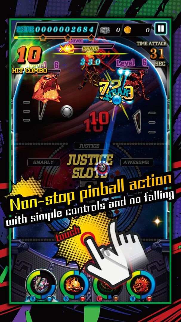 JUSTICE MONSTERS FIVE screenshot game