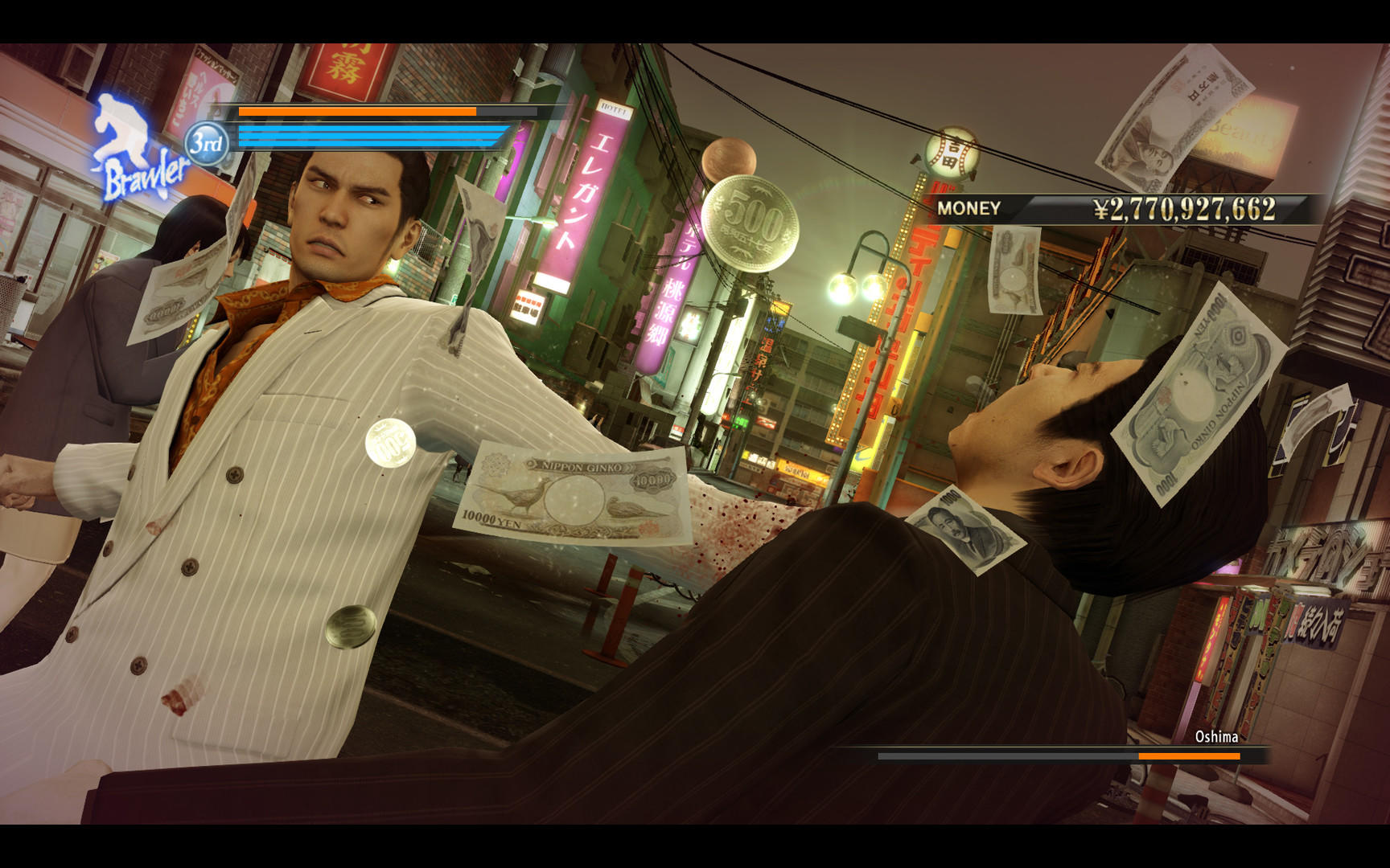Screenshot of Yakuza 0