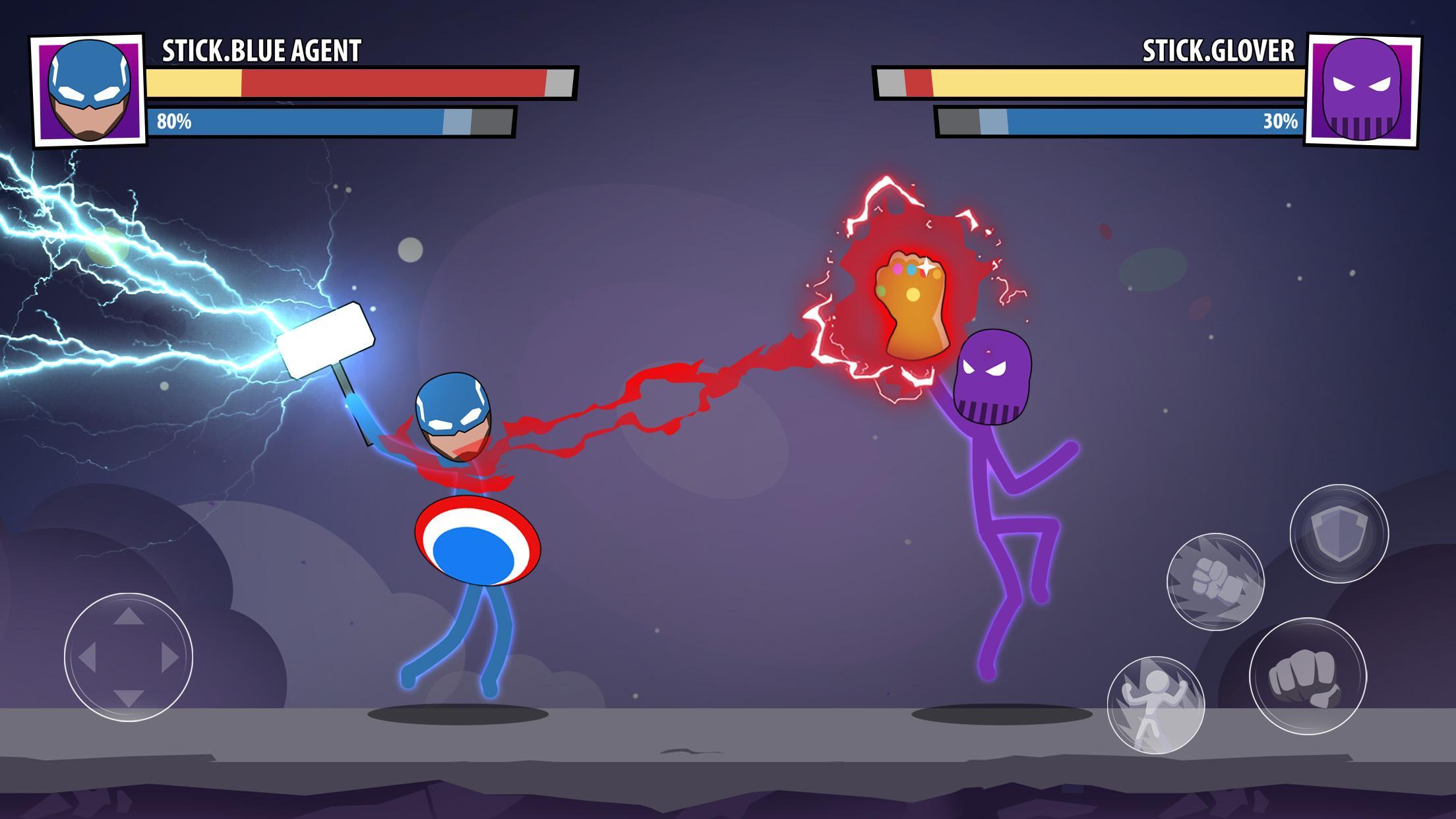 Cuplikan Layar Game Mask of Stick: Superhero