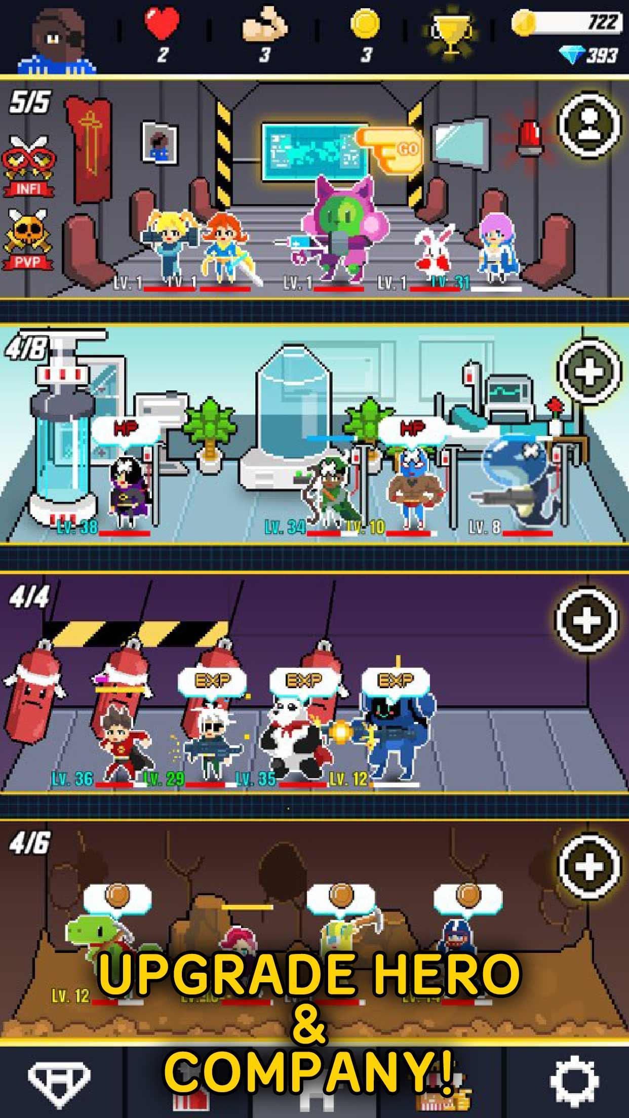 Cuplikan Layar Game Retro Rangers