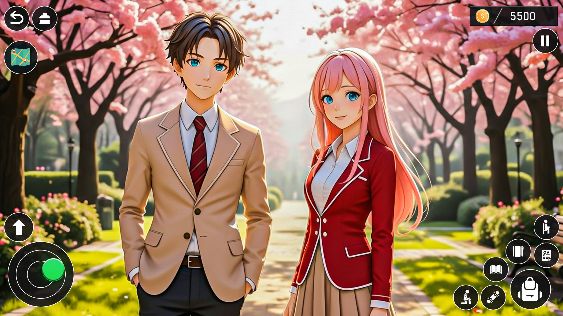 High School Love Anime Life Game Screenshot