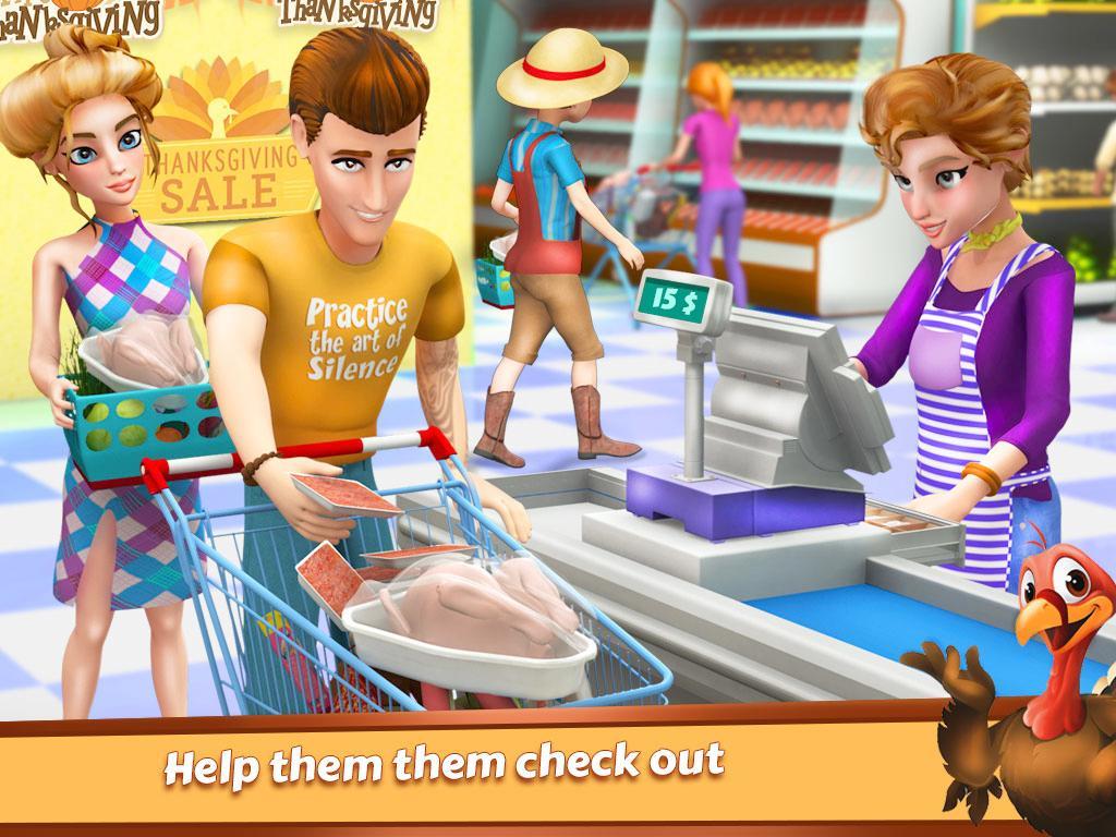 Thanksgiving Store Cashier & Manager Game Screenshot