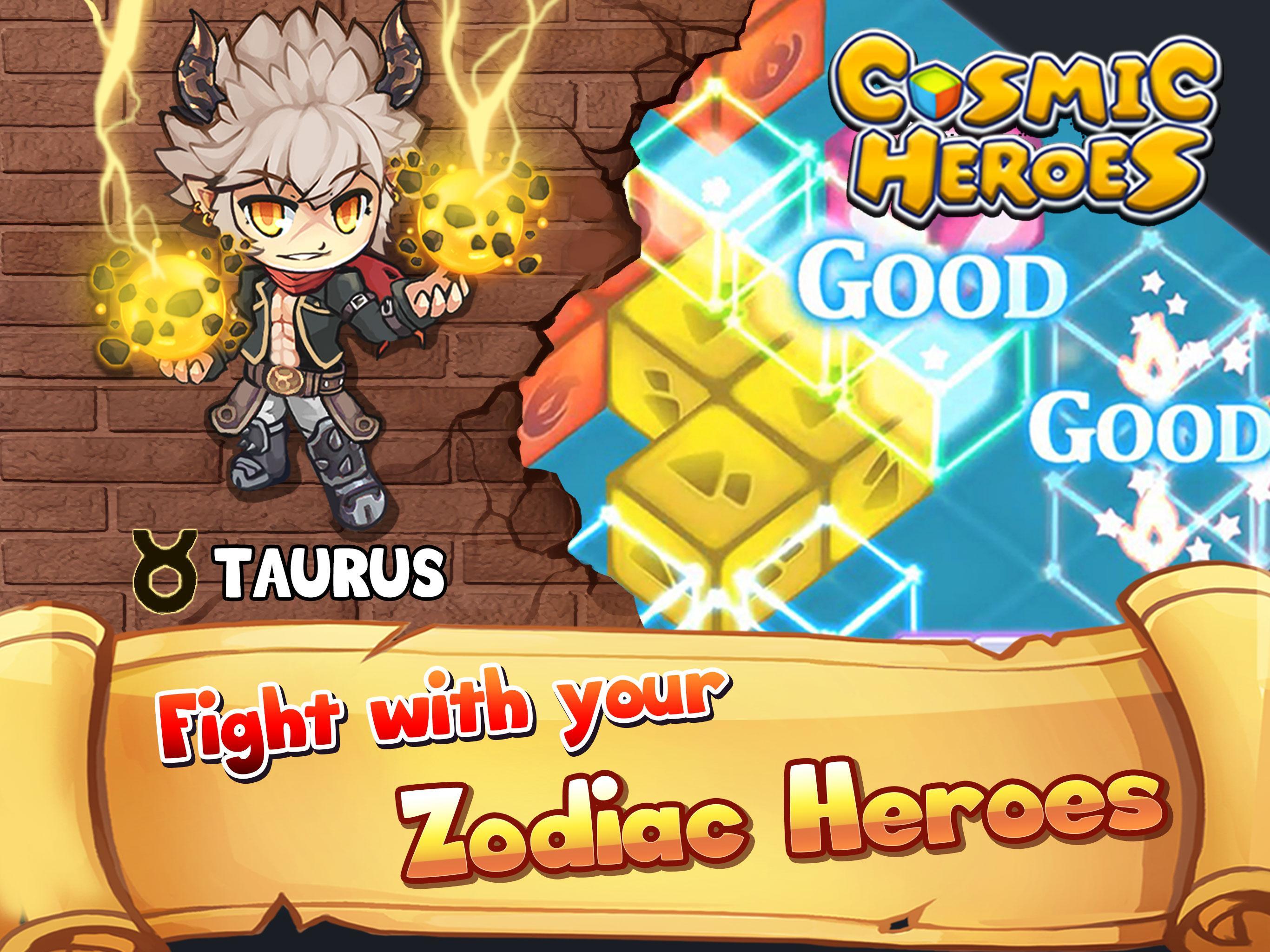 Cosmic Heroes - 3D Puzzle x RPG Game Screenshot