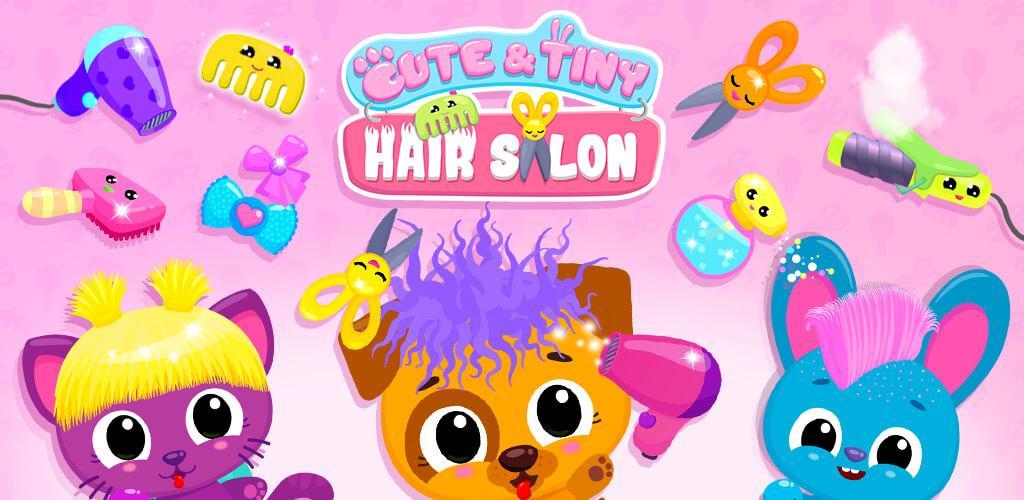 Banner of Salon de coiffure mignon et minuscule - Les bébés animaux de compagnie se métamorphosent 1.0.15