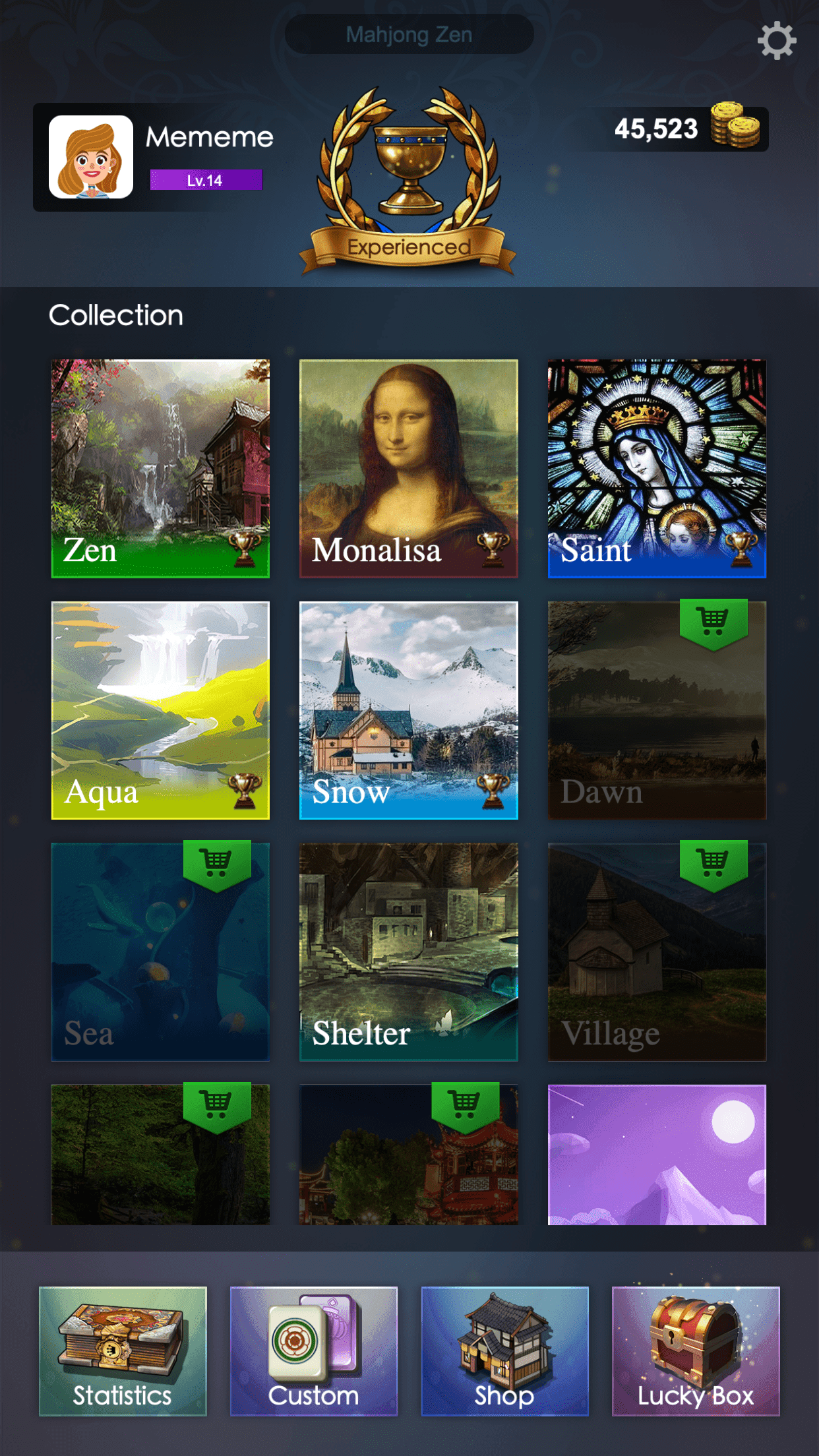 Captura de Tela do Jogo Mahjong Zen: ASMR