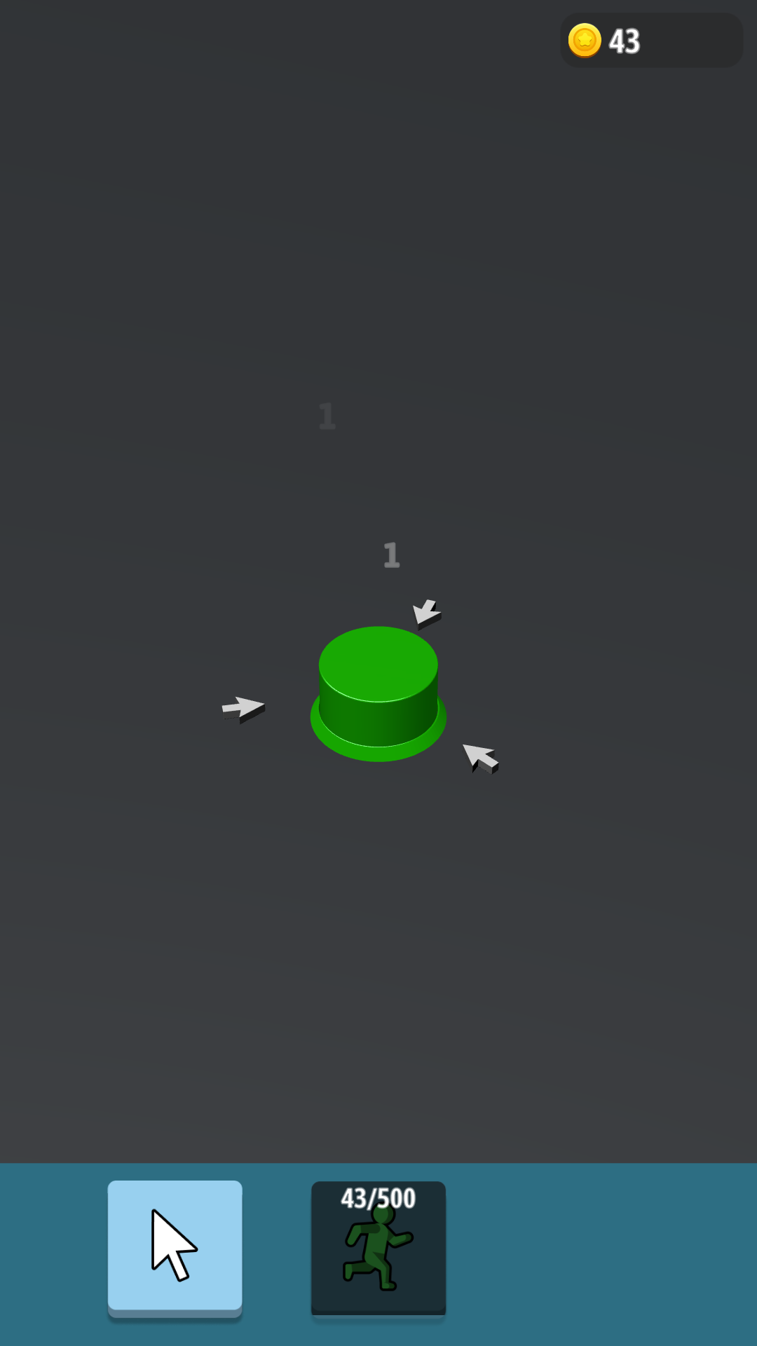 Screenshot of Idle Green Button