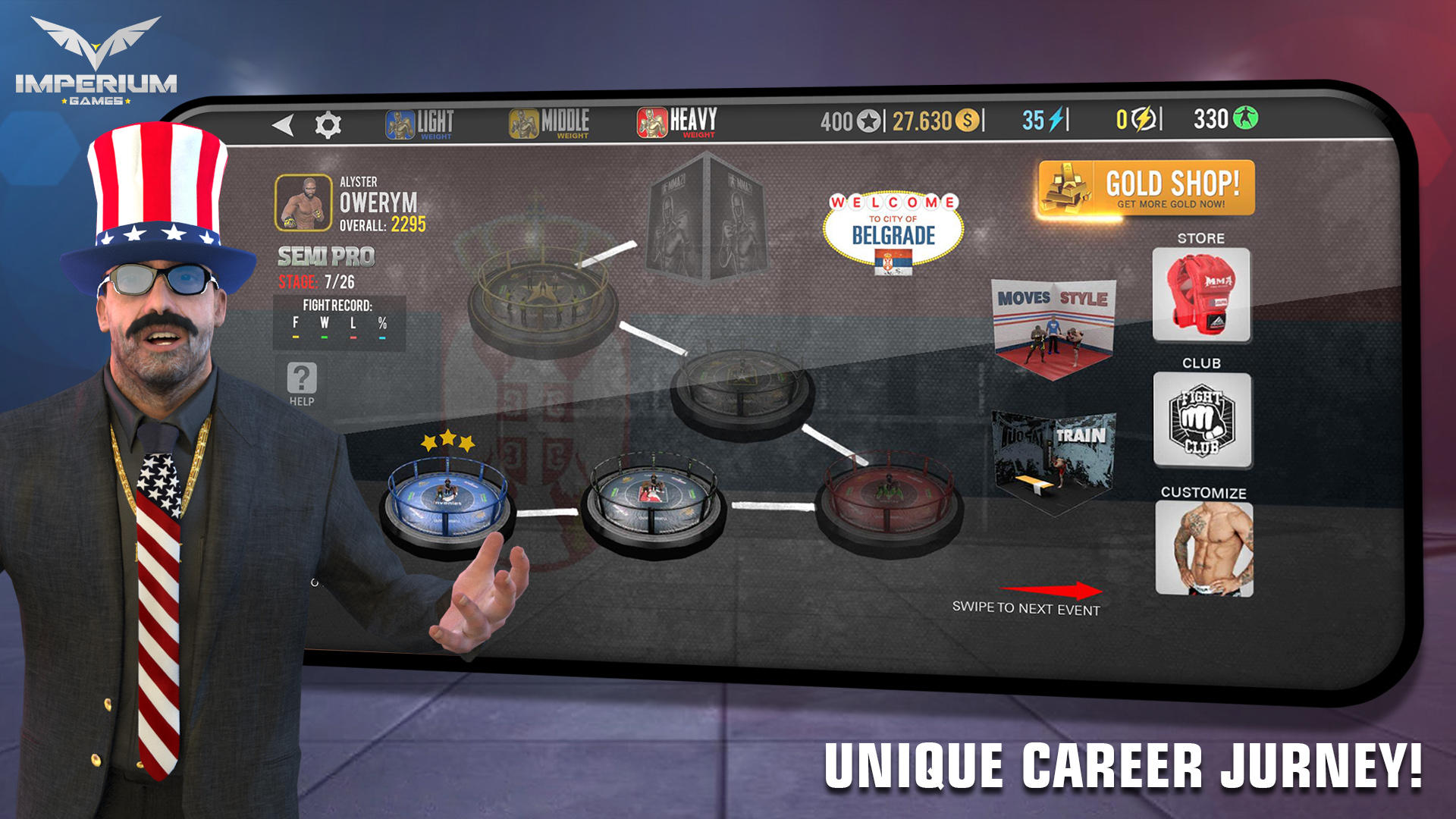 MMA Fighting Clash Game Screenshot