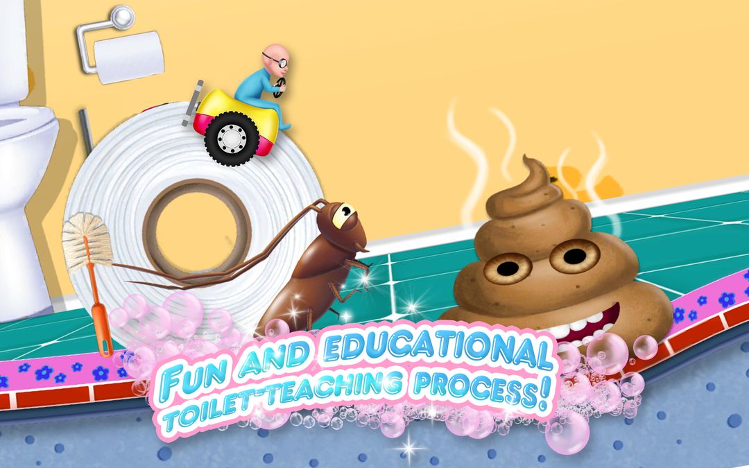 Baby Toilet Race: Cleanup Fun 게임 스크린 샷