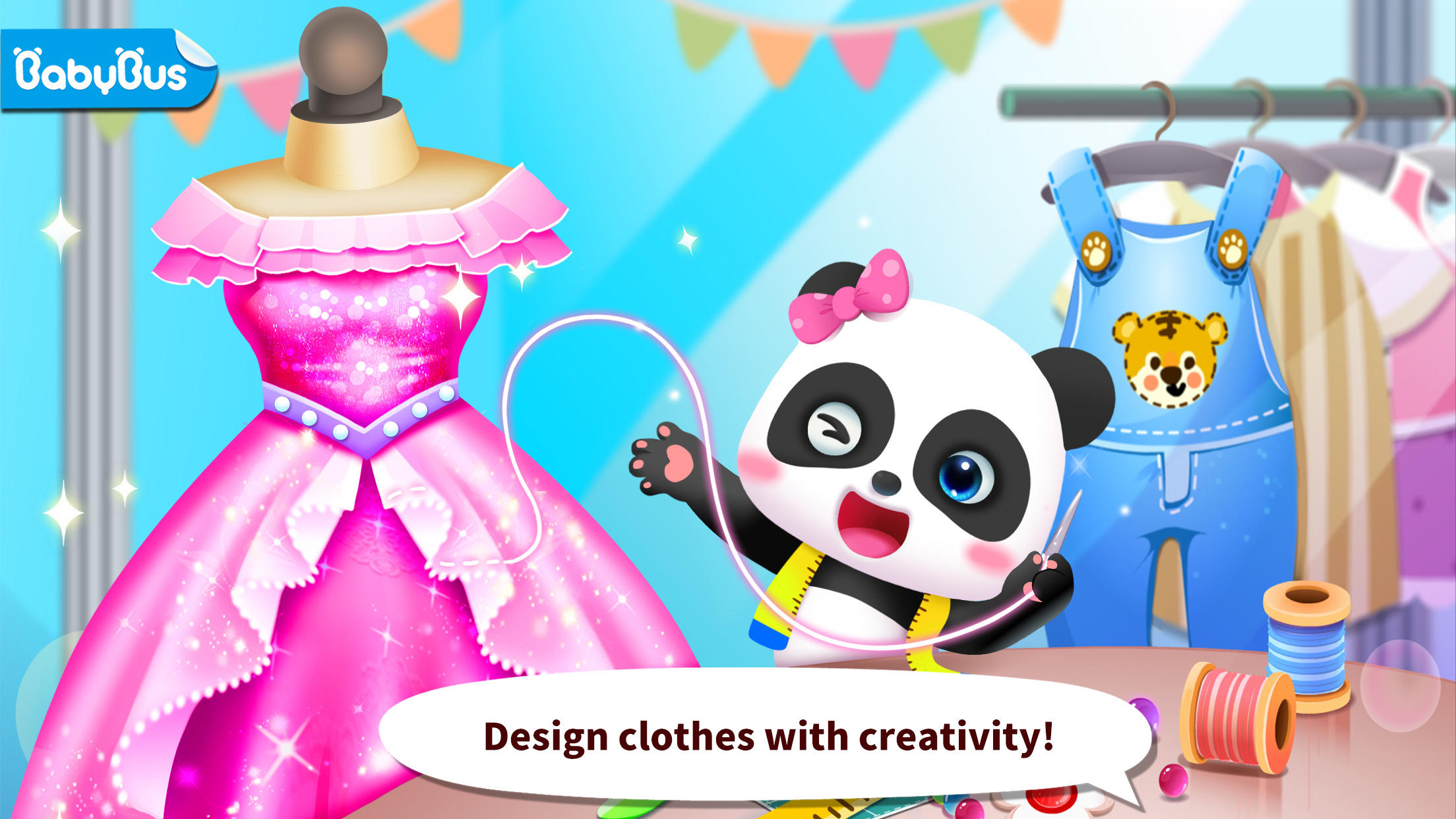 Cuplikan Layar Game Baby Panda's Fashion Dress Up