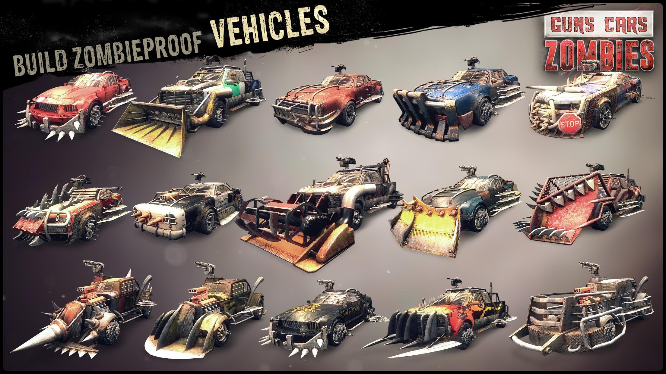 Guns, Cars and Zombies Game Screenshot