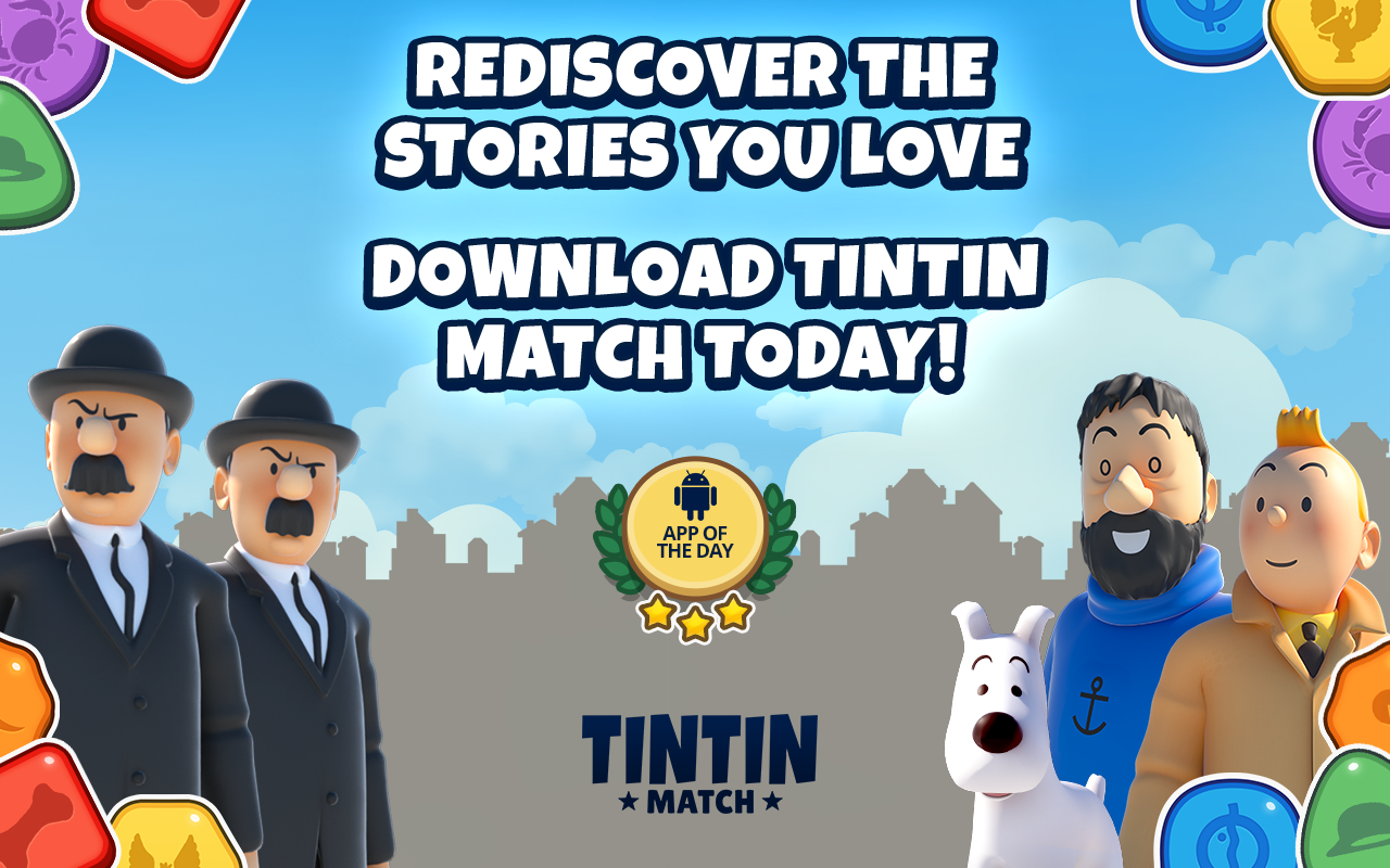 Captura de Tela do Jogo Combina com o Tintin