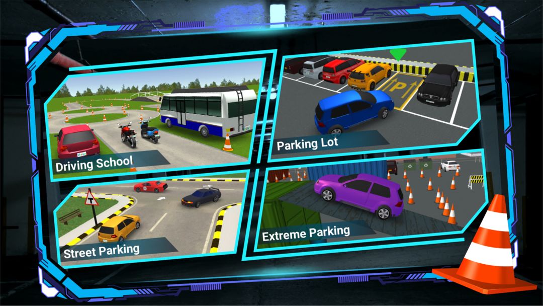 드라이빙 스쿨  - 자동차, 버스 및 자전거 주차 게임 게임 스크린 샷