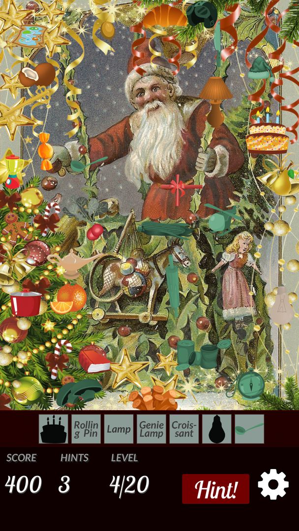 Hidden Objects Holiday Season: Christmas Cards 게임 스크린 샷