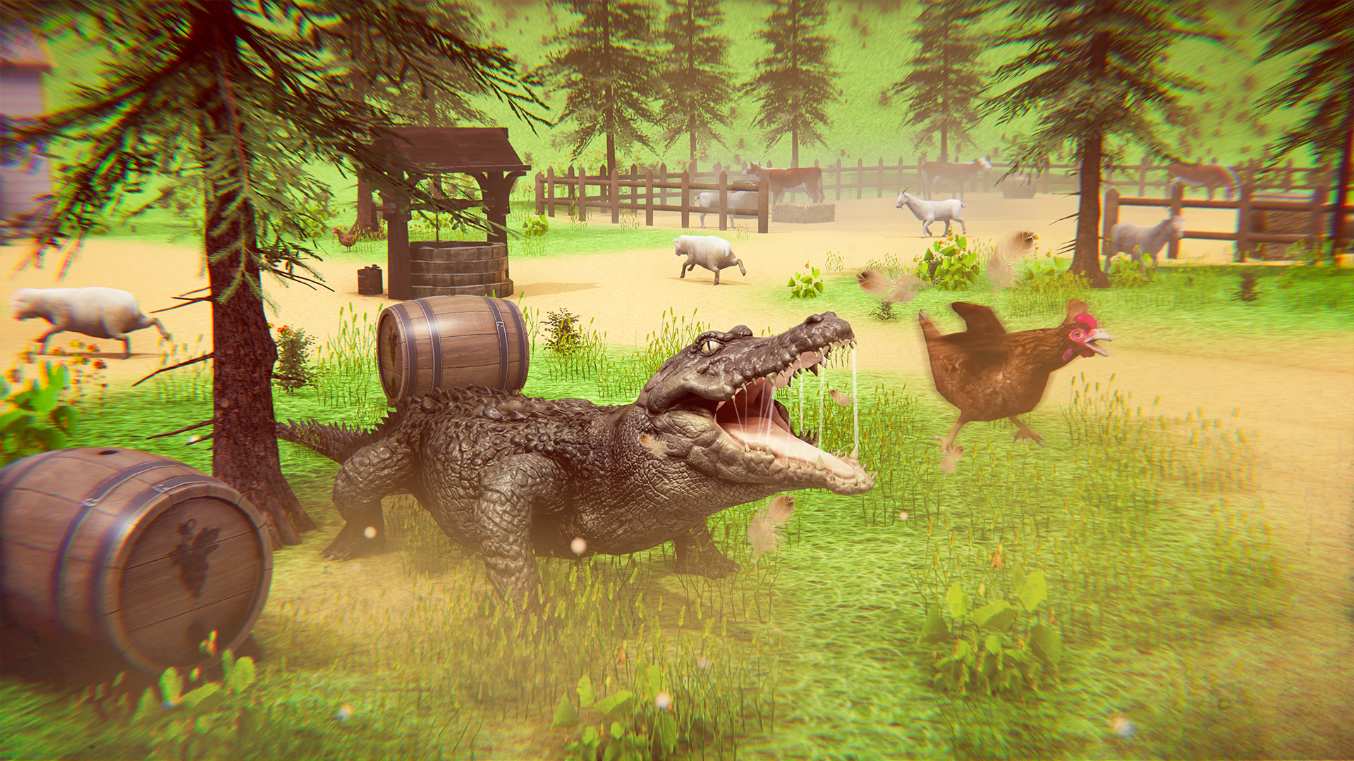 Screenshot 2 of Hungry Crocodile Wild Animal 