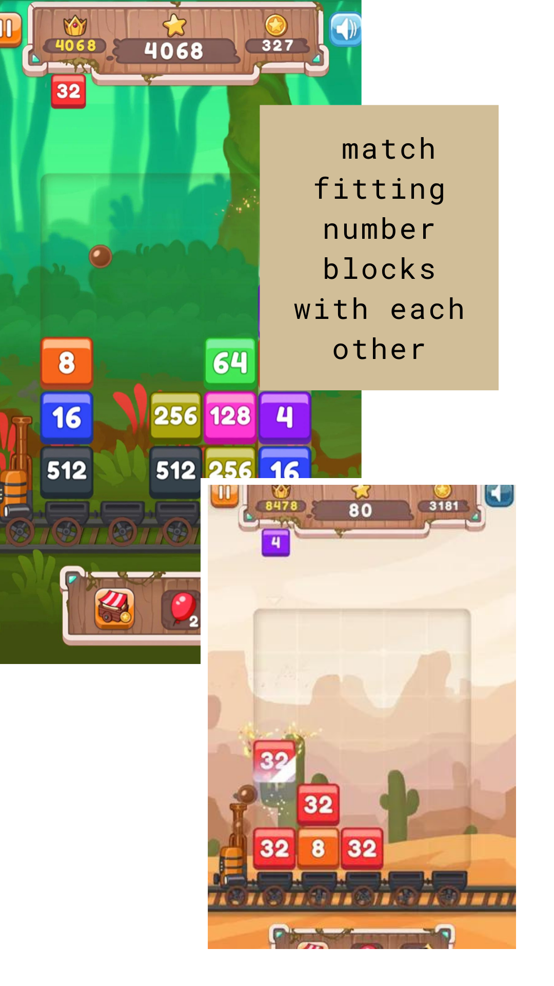 Train 2048 ภาพหน้าจอเกม