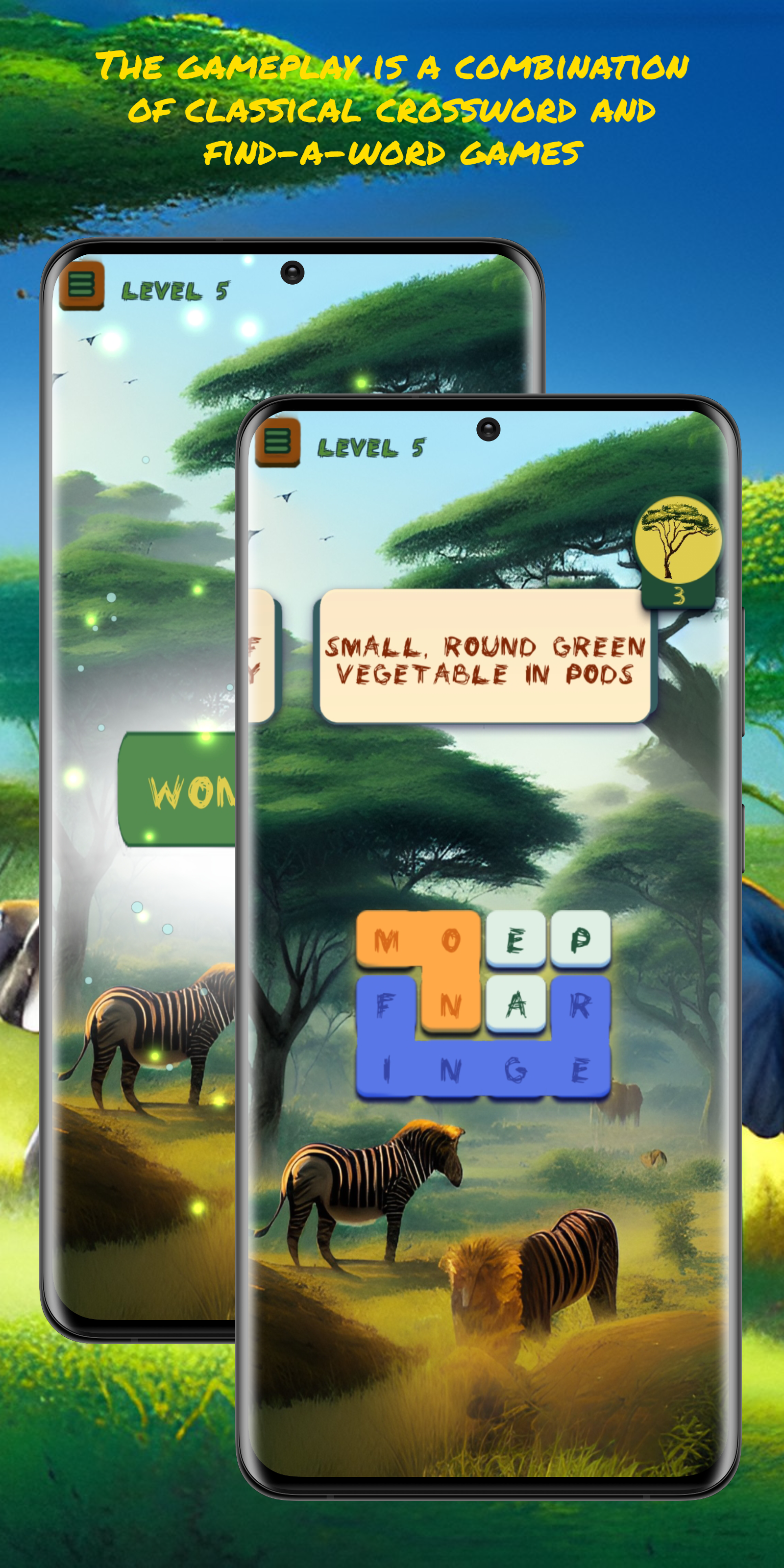African Find Word Puzzles screenshot game