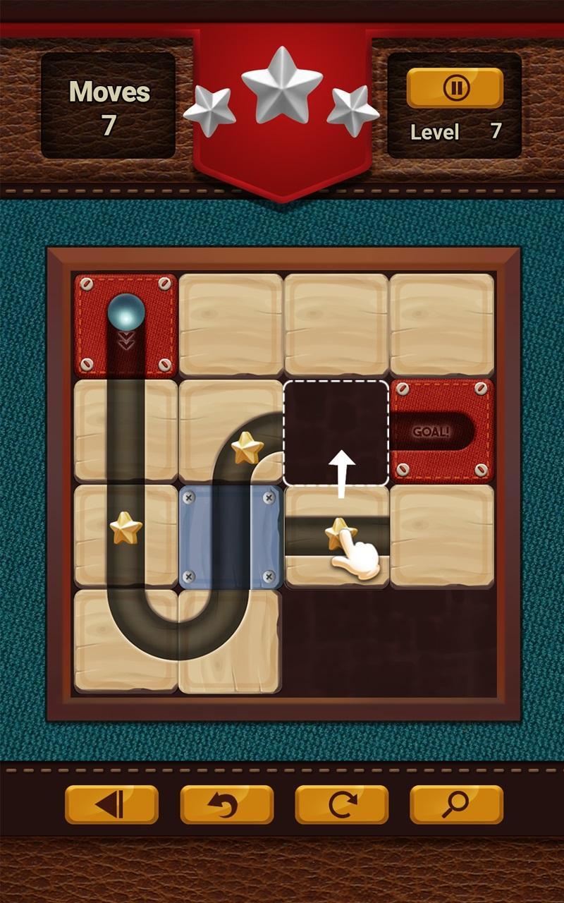 Ball Puzzle: Classic Slide Puzzle Wood Free Games 게임 스크린샷