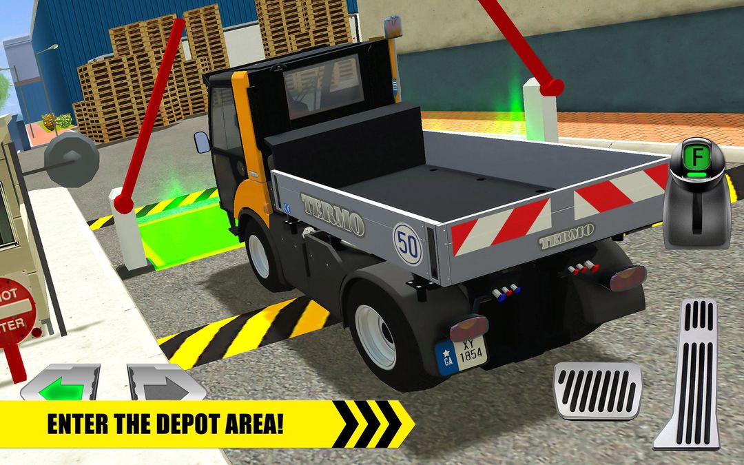 Screenshot of Truck Driver: Depot Parking Si