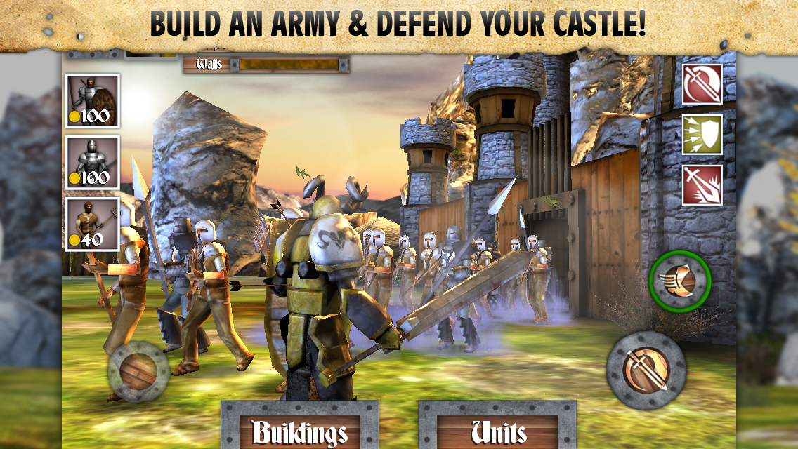 Heroes and Castles Game Screenshot