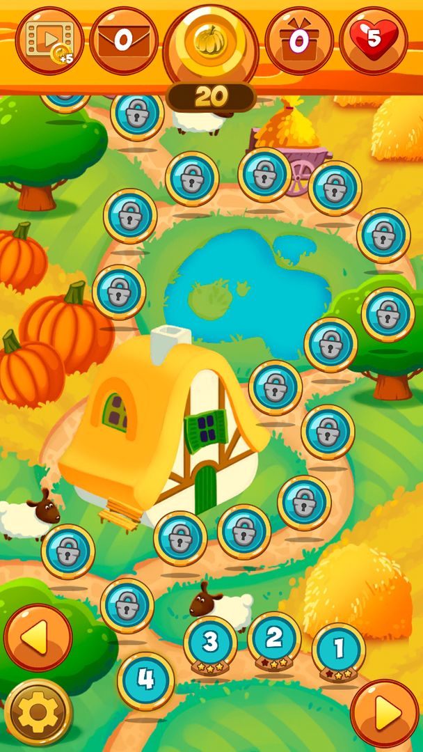 Happy Hay Farm World: Match 3遊戲截圖