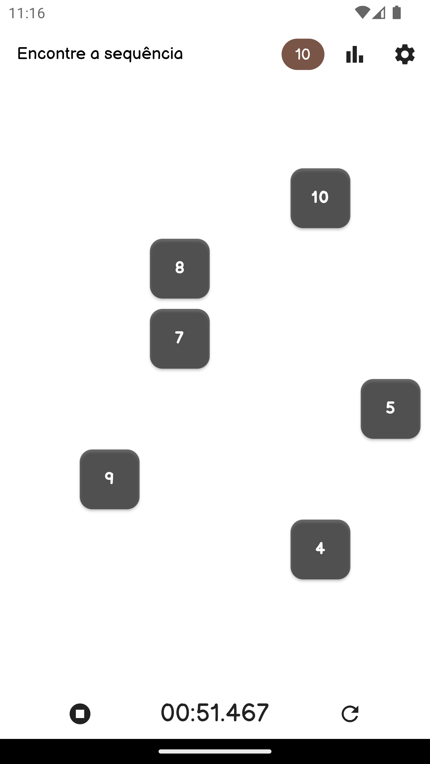 Numeroz - Encontre a sequência ゲームのスクリーンショット