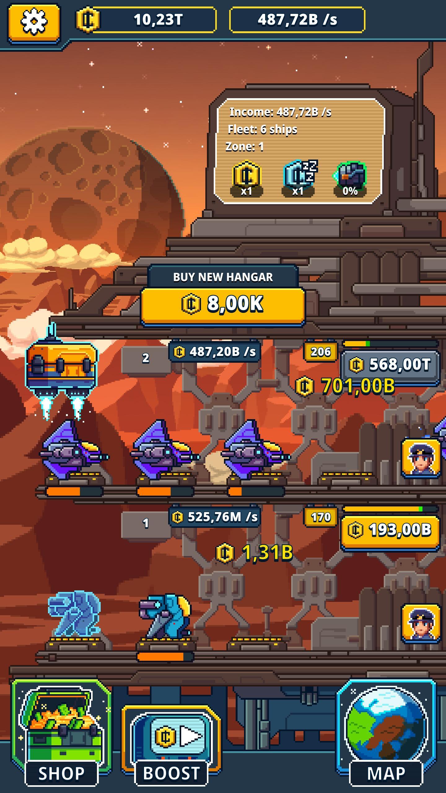 Idle Space Manager Game Screenshot